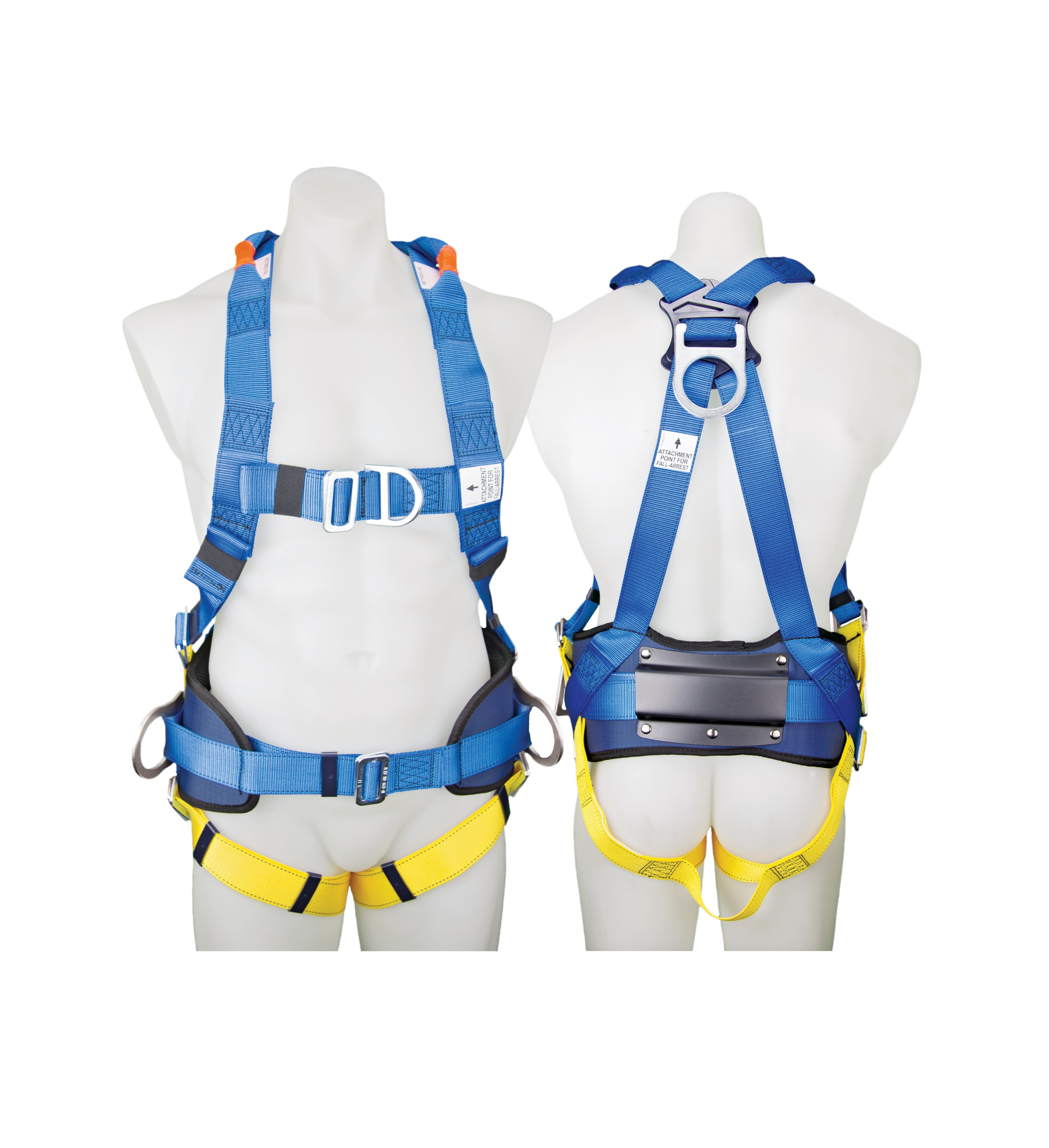 3M PROTECTA FIRST Construction Harness 1390062A, Blue and Yellow, Medium, 1 EA/Case