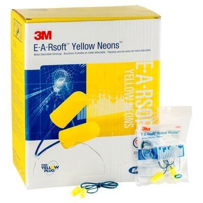 3M E-A-R Classic Uncorded Earplugs, Poly Bag 312-1201