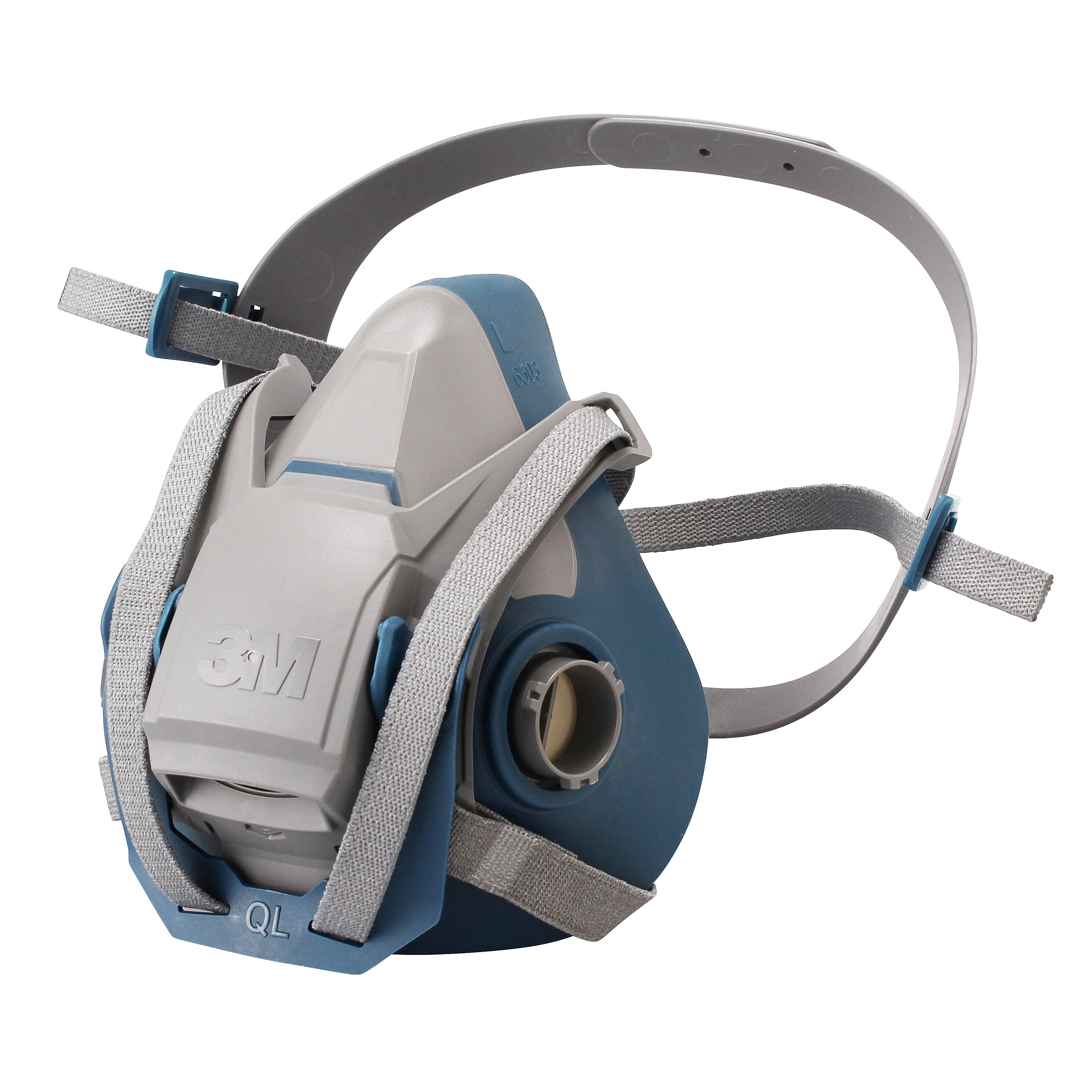 3M Medium Rugged Comfort Half Facepiece Respirator Quick Latch 6502QL