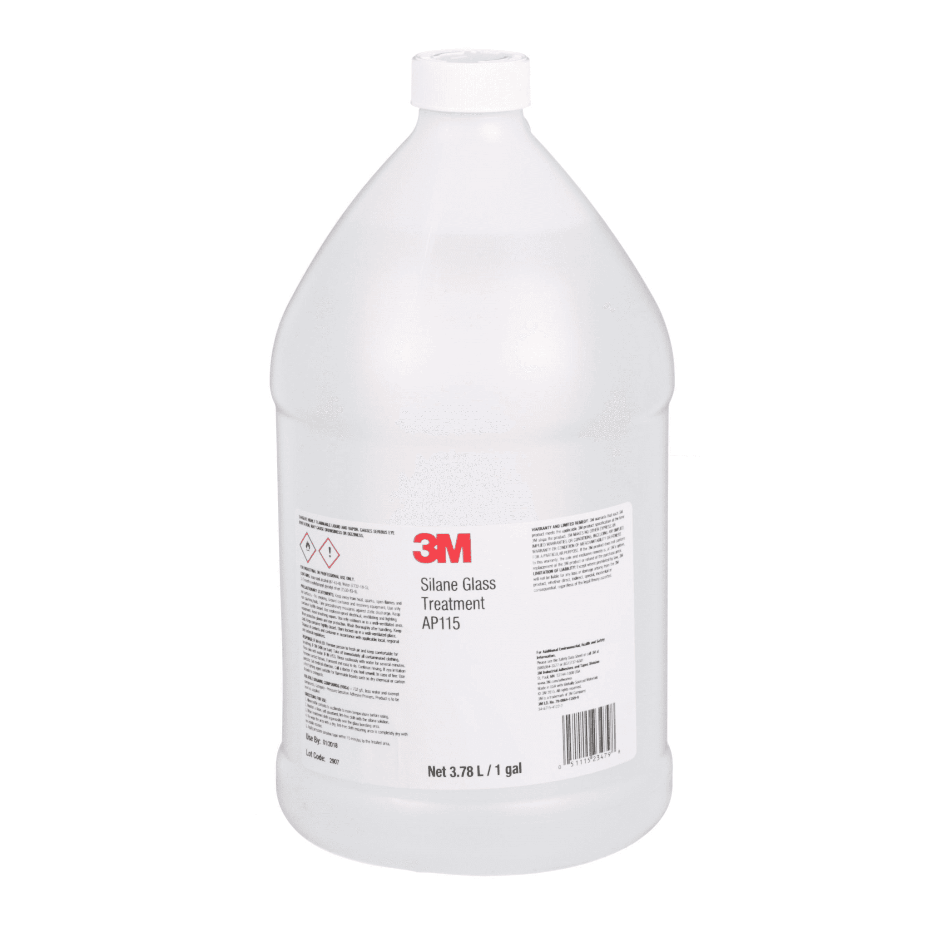 3M Silane Glass Treatment AP115, Clear, 1 Gallon (Can)