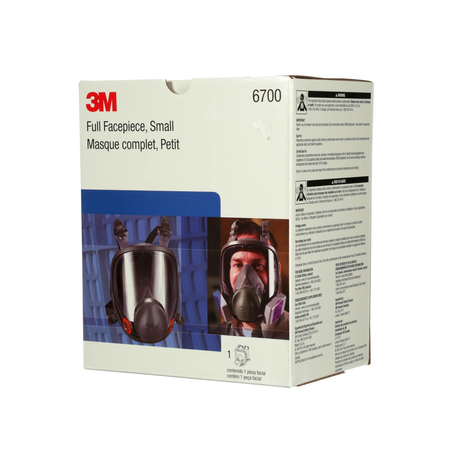 3M™ Full Facepiece Reusable Respirator 6700 Small_1