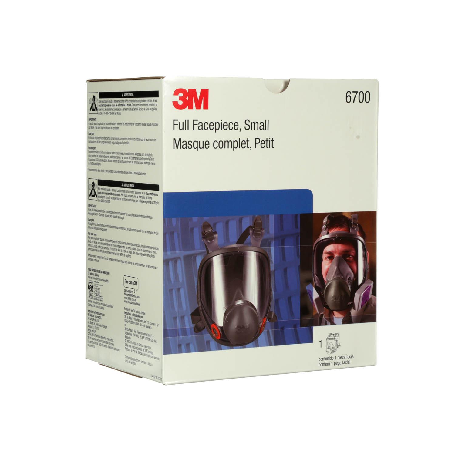 3M™ Full Facepiece Reusable Respirator 6700 Small_6