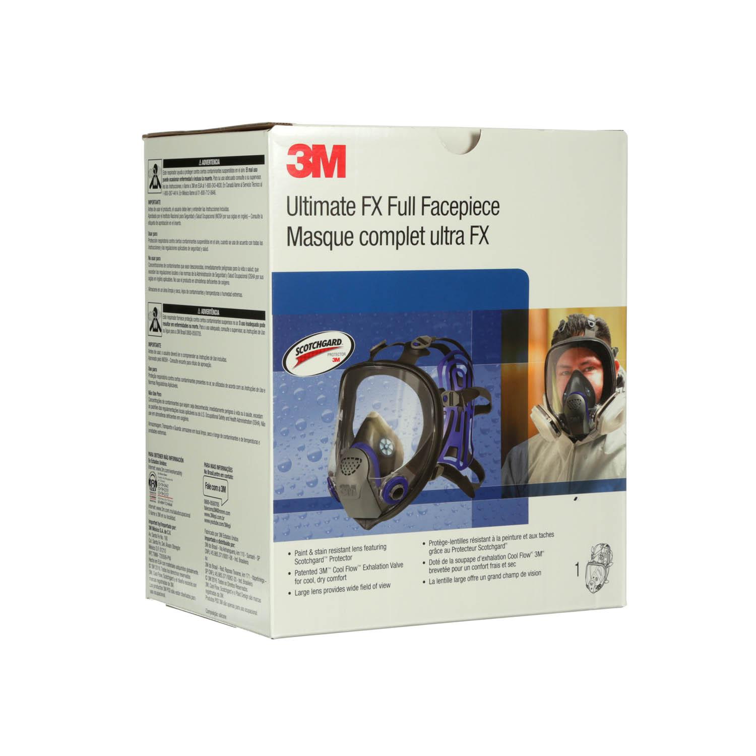 3M™ Ultimate FX Full Facepiece Reusable Respirator FF-402 Medium_1