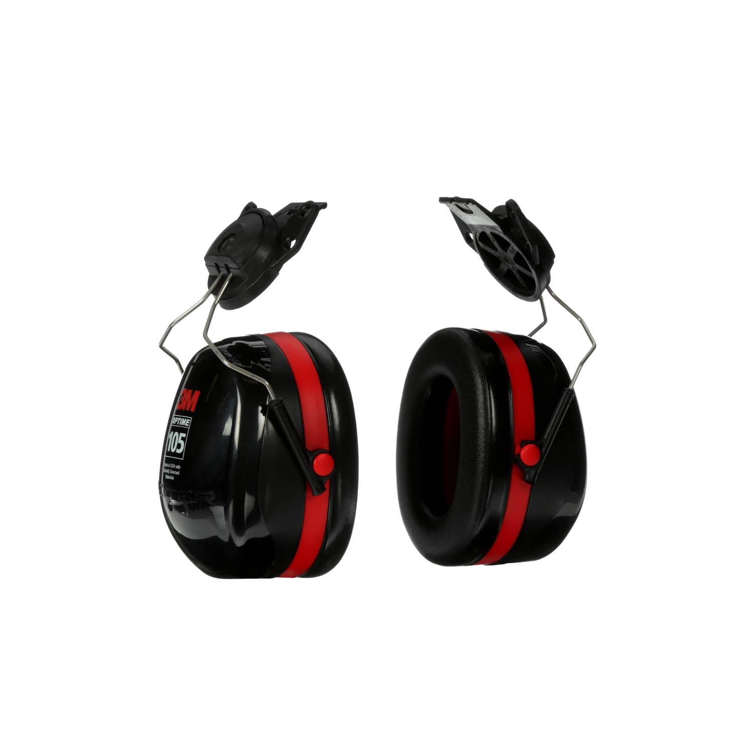 3M™ PELTOR™ Optime™ 105 Earmuffs H10P3E, Hard Hat Attached_9