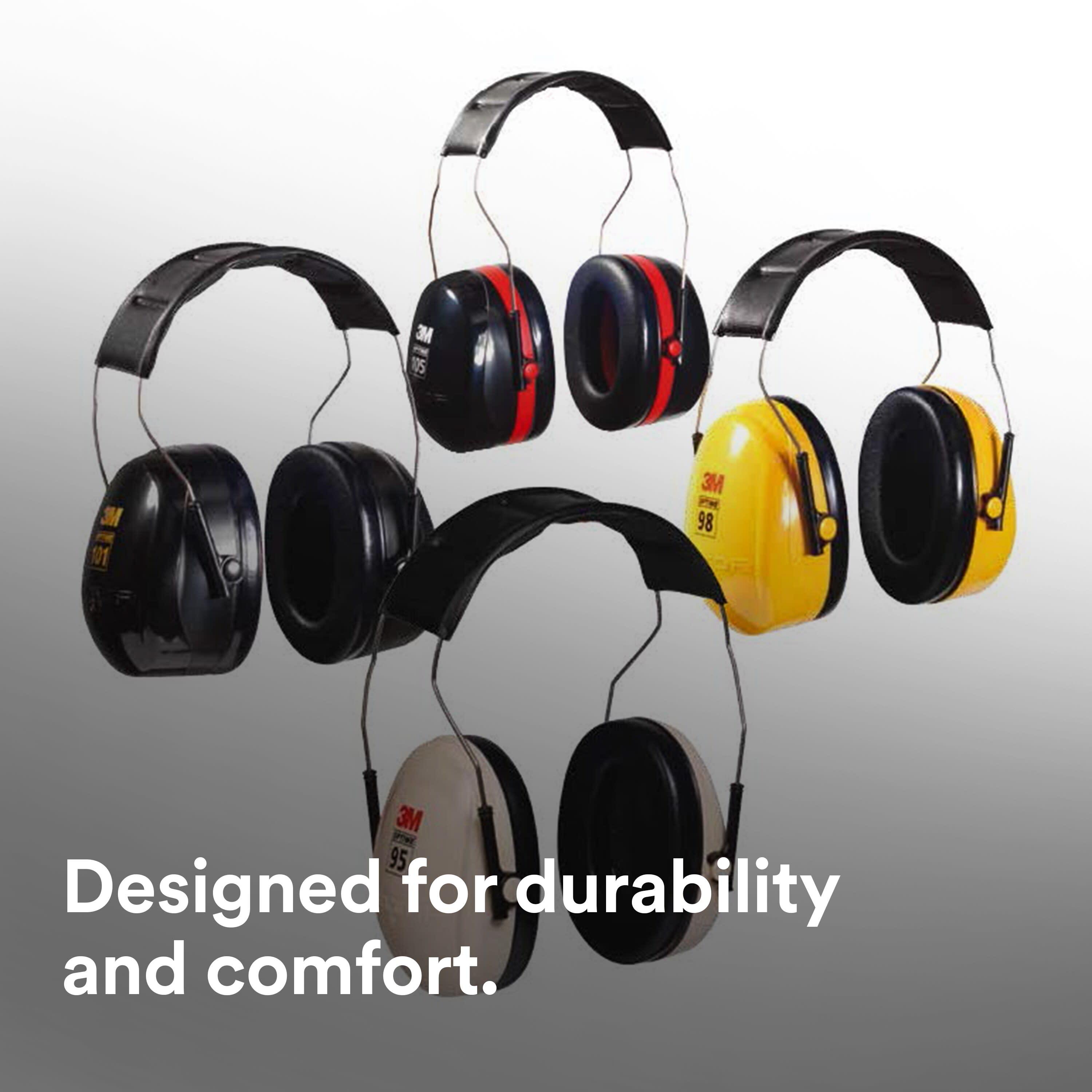 3M™ PELTOR™ Optime™ 105 Earmuffs H10P3E, Hard Hat Attached_14