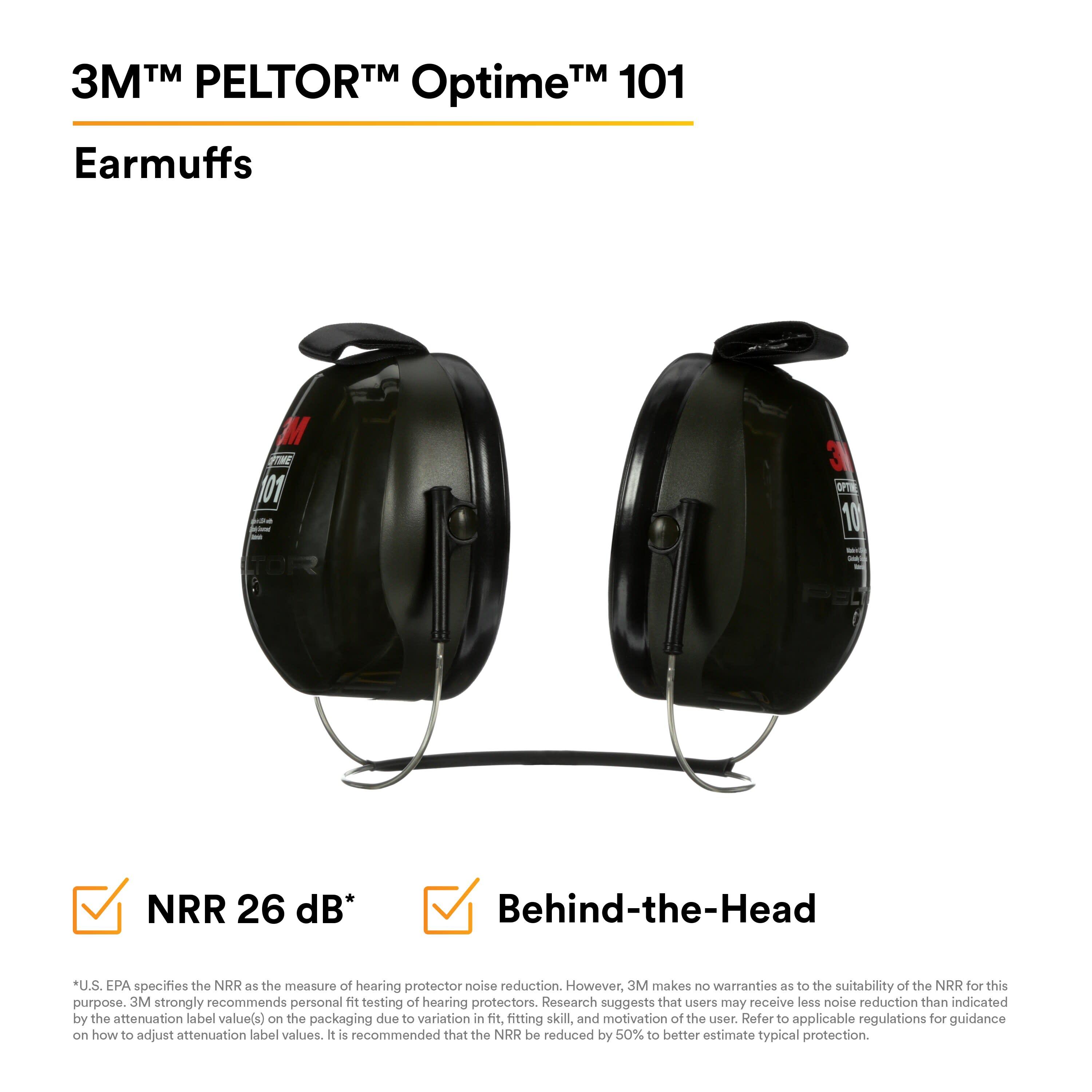 3M™ PELTOR™ Optime™ 101 Earmuffs H7B, Behind-the-Head_6