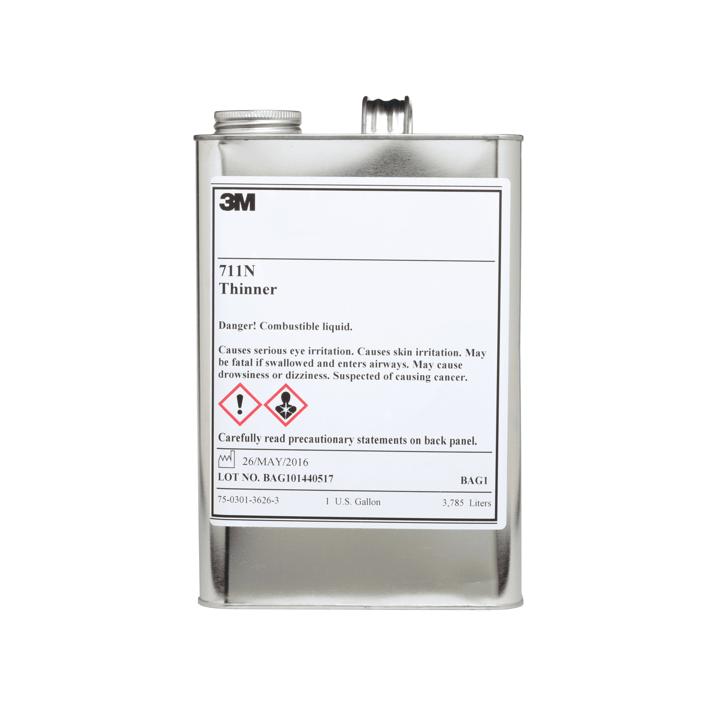 3M Process Color T-11A Thinner, 1 Gal/Container
