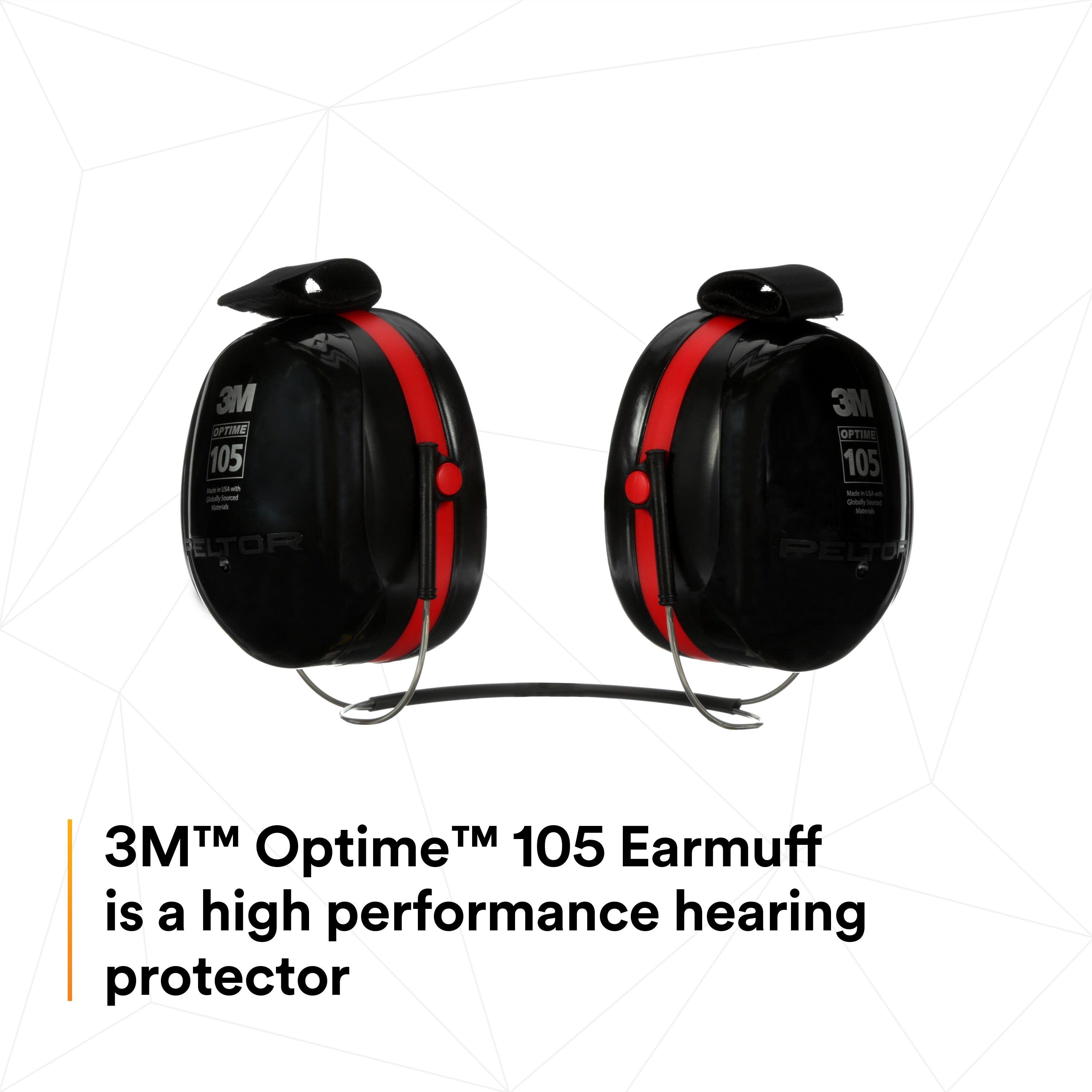 3M™ PELTOR™ Optime™ 105 Earmuffs H10B, Behind-the-Head_13