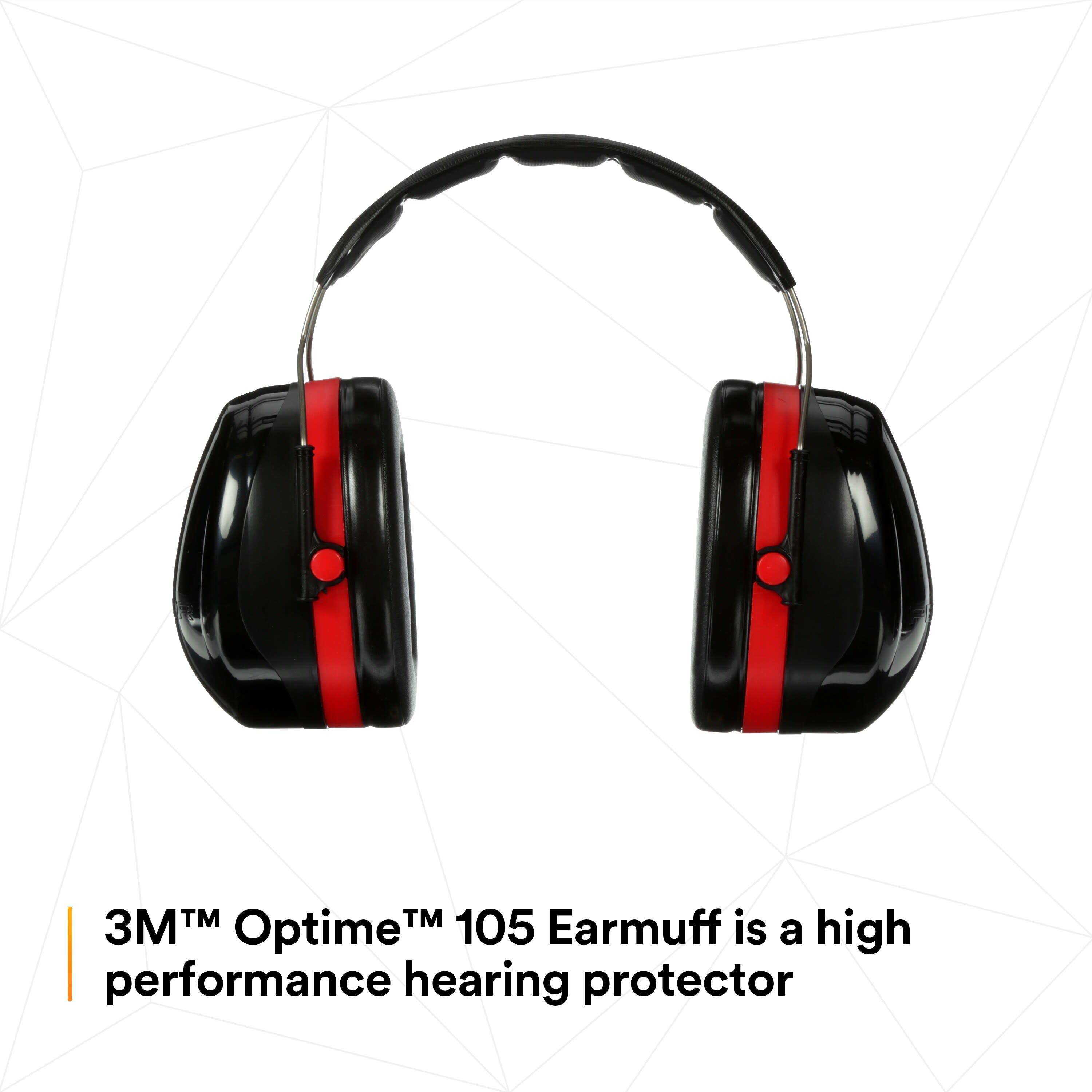 3M™ PELTOR™ Optime™ 105 Earmuffs H10A, Over-the-Head_6