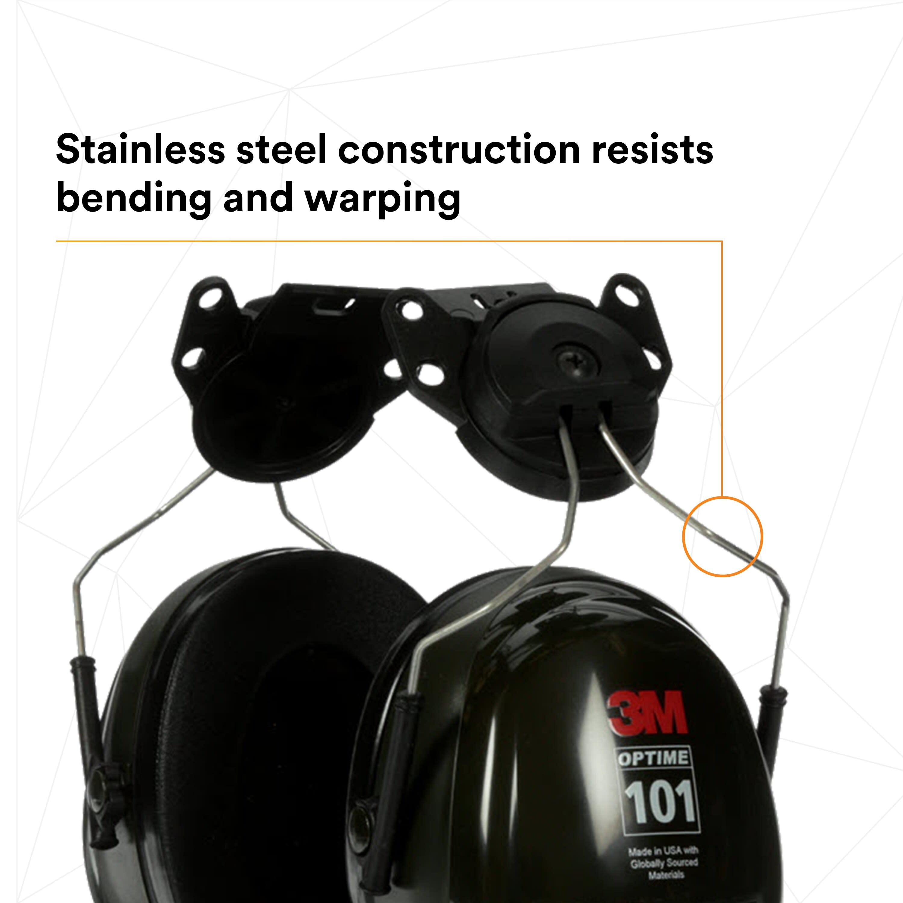 3M™ PELTOR™ Optime™ 101 Earmuffs H7P3E, Hard Hat Attached_13