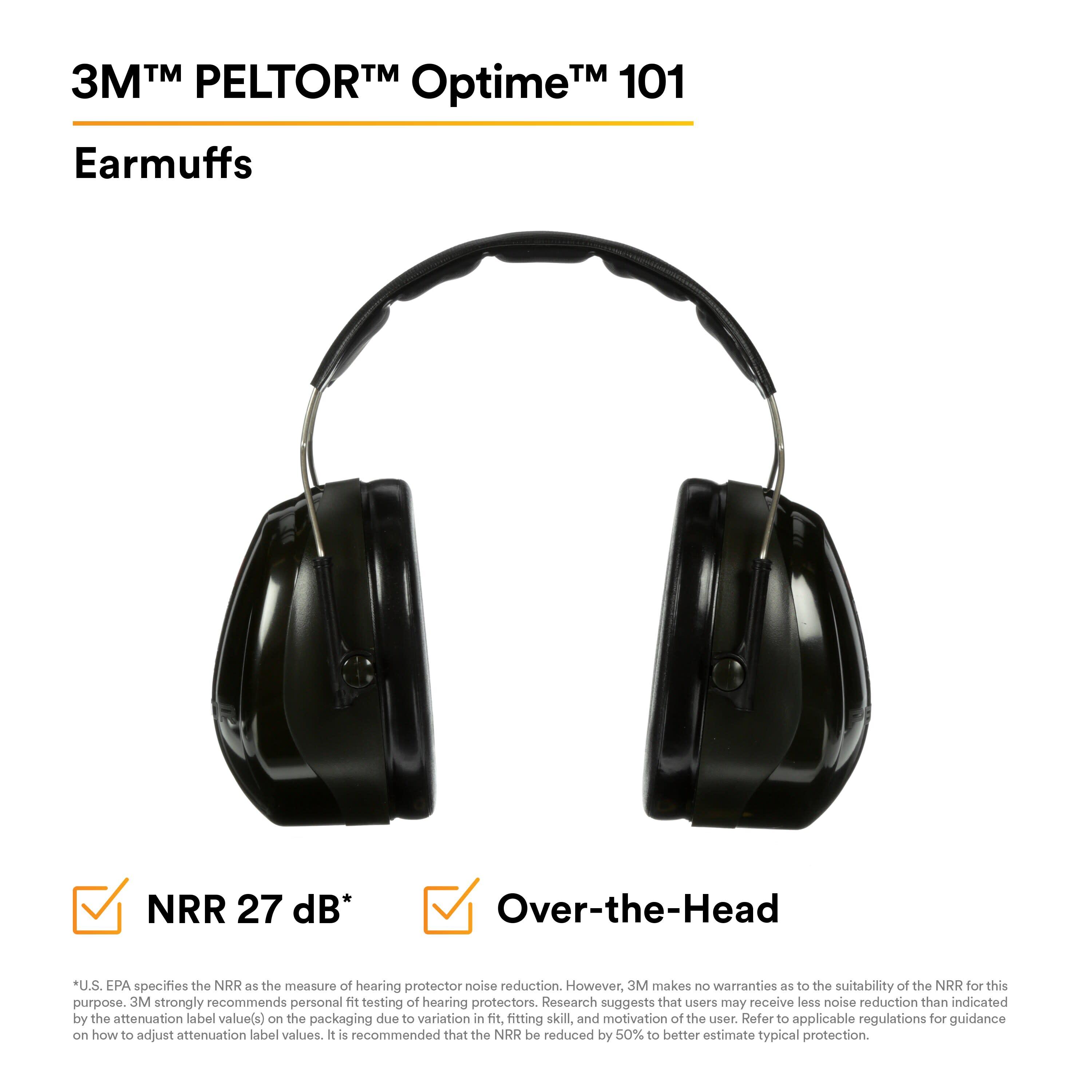 3M™ PELTOR™ Optime™ 101 Earmuffs H7A, Over-the-Head_6