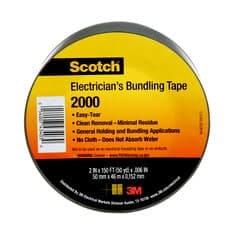 Scotch Electricians Duct Tape 2000, 2 in x 50 yd, 12 Roll Display