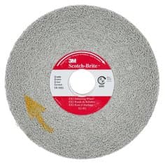 Scotch-Brite EX2 Deburring Wheel, X2-WL, 8S Fine, 8 in x 1 in x 3 in