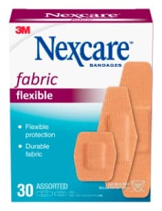 Nexcare Flexible Fabric Bandages 665-30PB, 30 ct