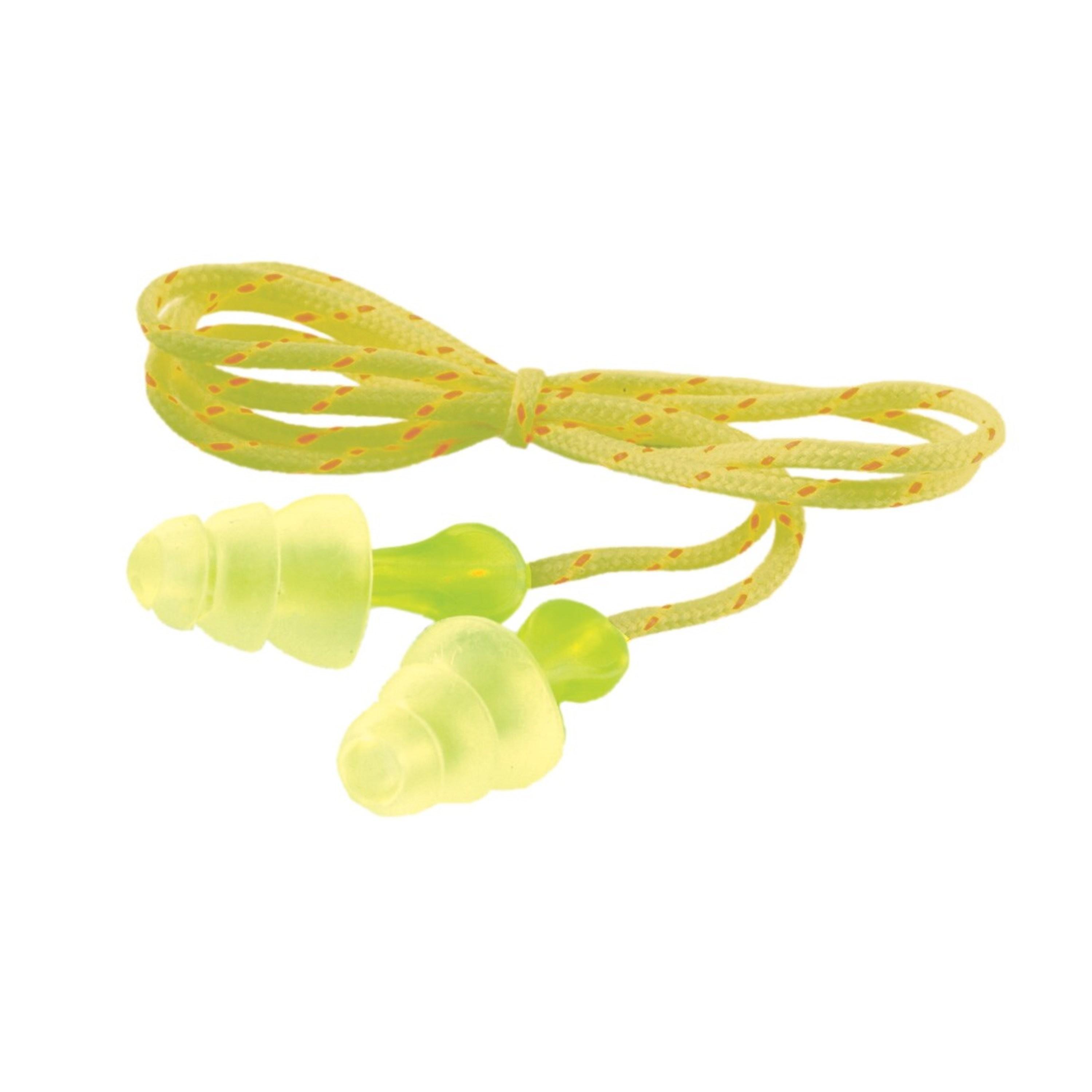 3M™ Tri-Flange™ Earplugs P3001, Cloth, Corded_3