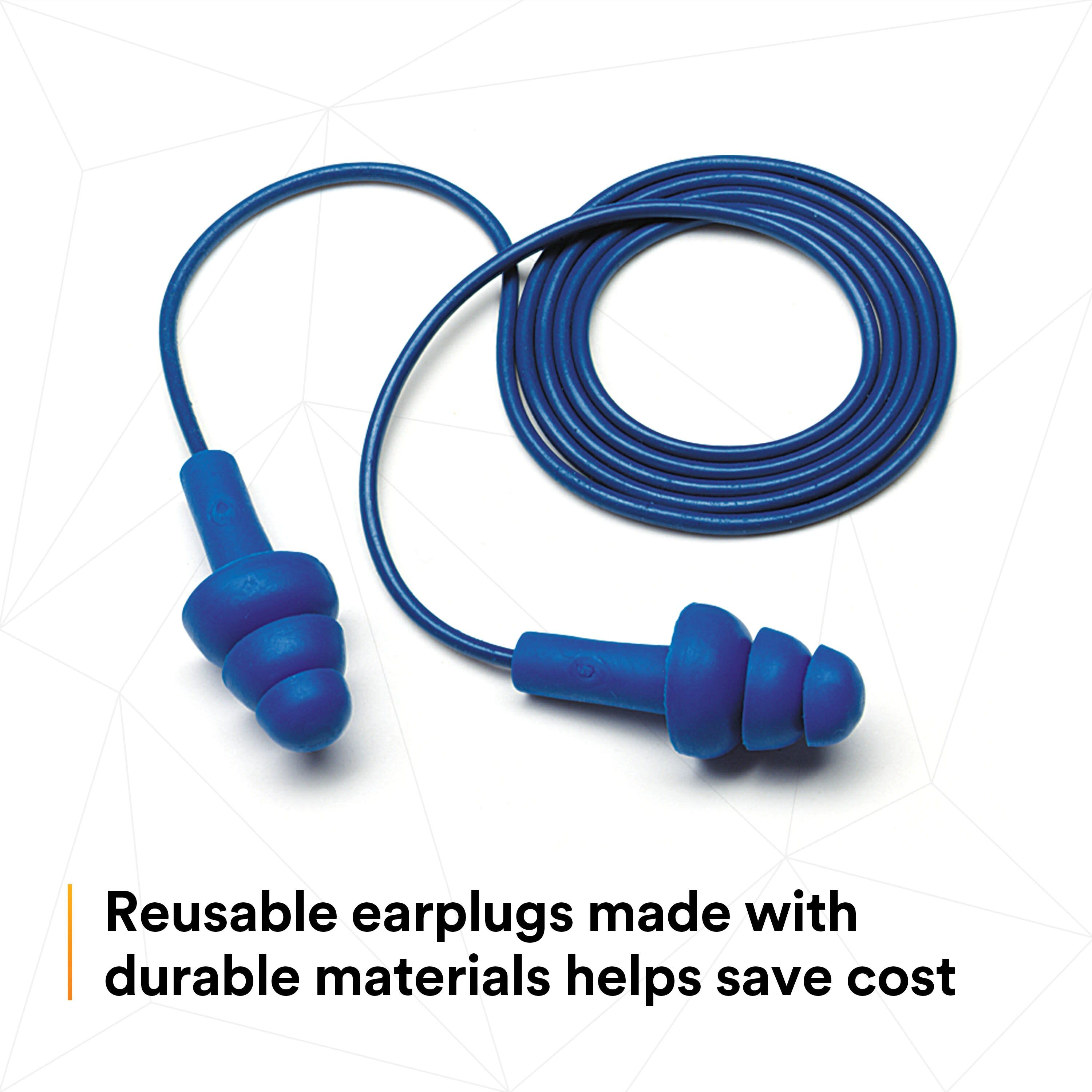 3M™ E-A-R™ UltraFit™ Earplugs 340-4017, Metal Detectable, Corded,
Econopack_3