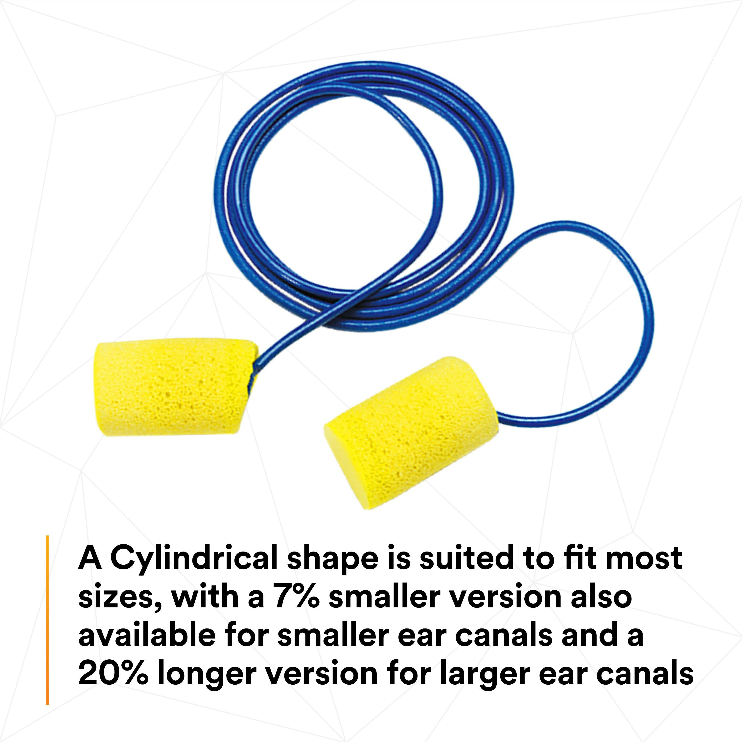 3M™ E-A-R™ Classic™ Earplugs 311-1081, Corded, Econopack Dispenser Box