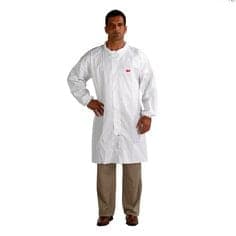 3M Disposable Lab Coat with Zip 4440-M White