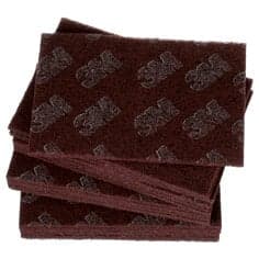 Scotch-Brite Production Hand Pad 8447, HP-HP, A/O Very Fine, Maroon, 6 in x 9 in, 20/Carton