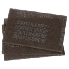 Scotch-Brite Hand Pad 7448, 37448, HP-HP, SiC Ultra Fine, Gray, 9 in x 6 in, 3/Pack