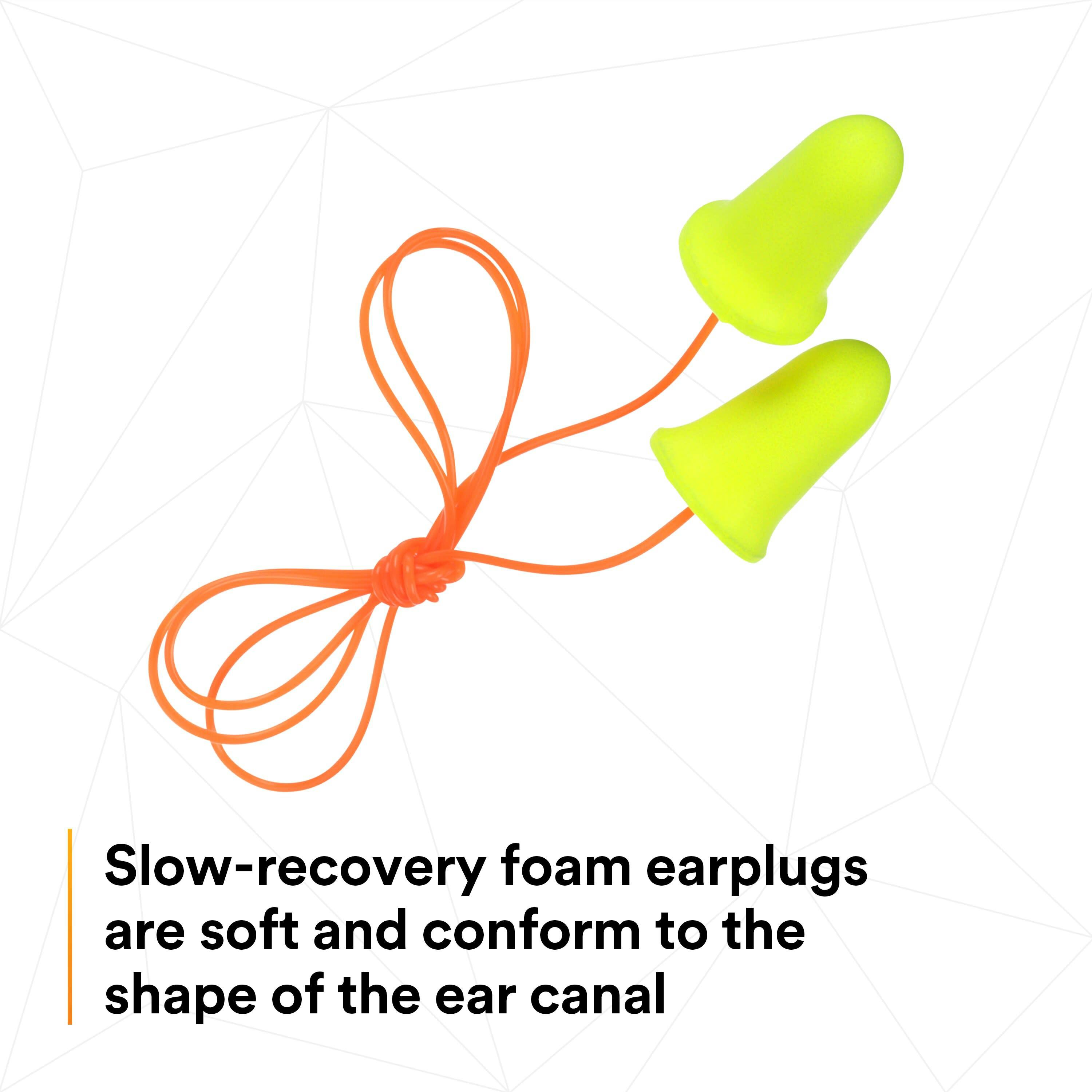 3M™ E-A-Rsoft™ FX™ Earplugs 312-1260, Corded, Poly Bag_0