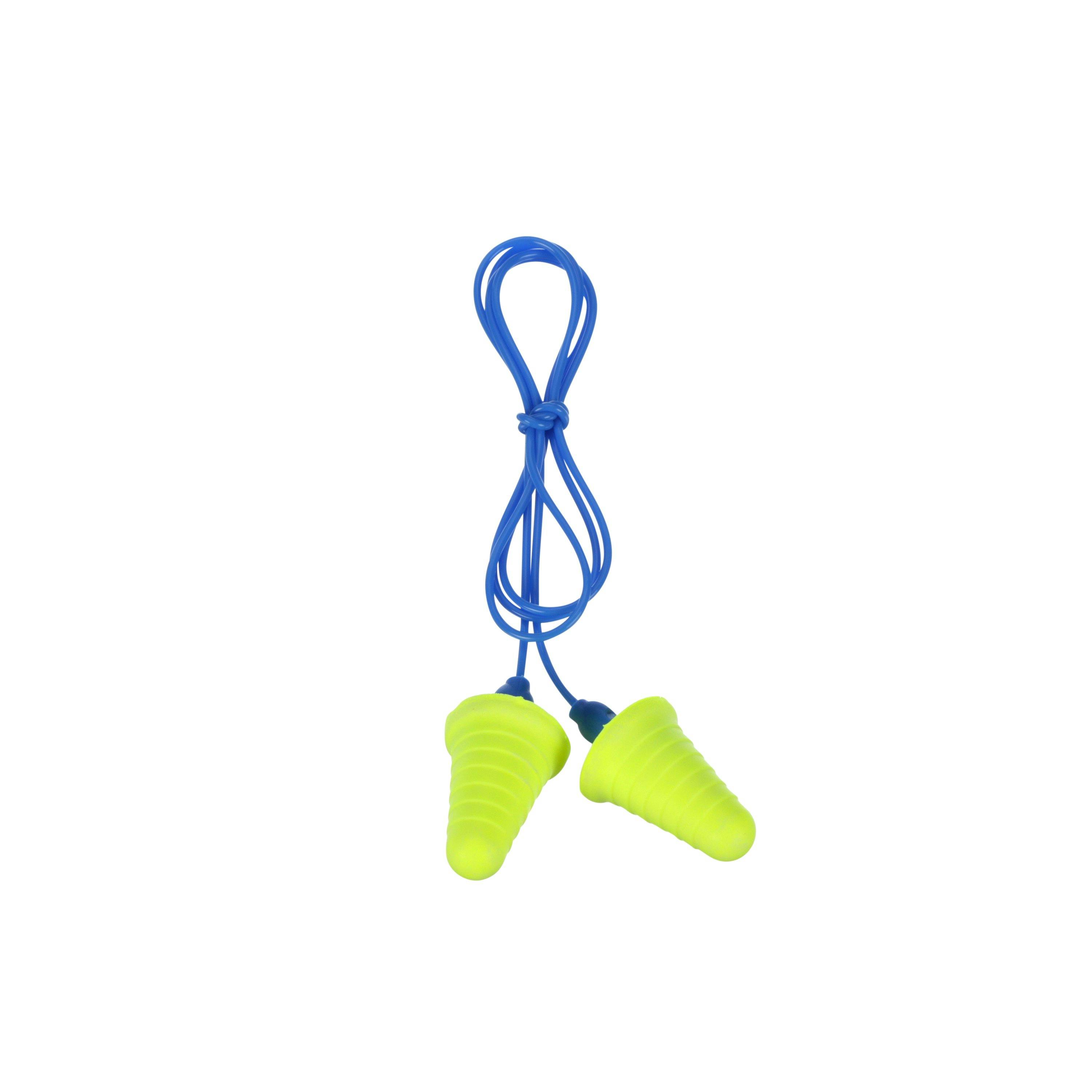 3M™ E-A-R™ Push-Ins™ Earplugs 318-1009, with Grip Rings, Corded, Poly