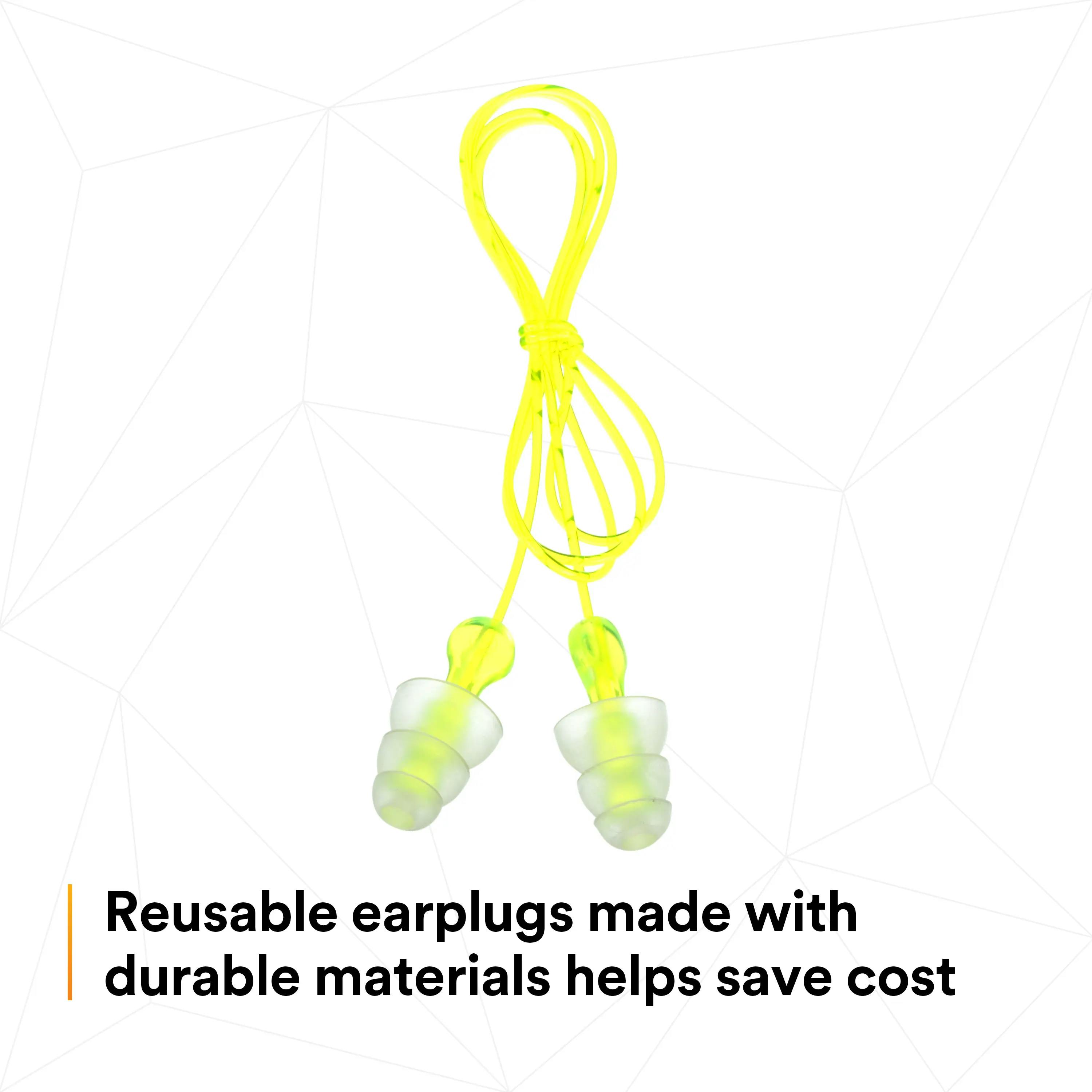 3M™ Tri-Flange™ Earplugs P3000, Corded_13