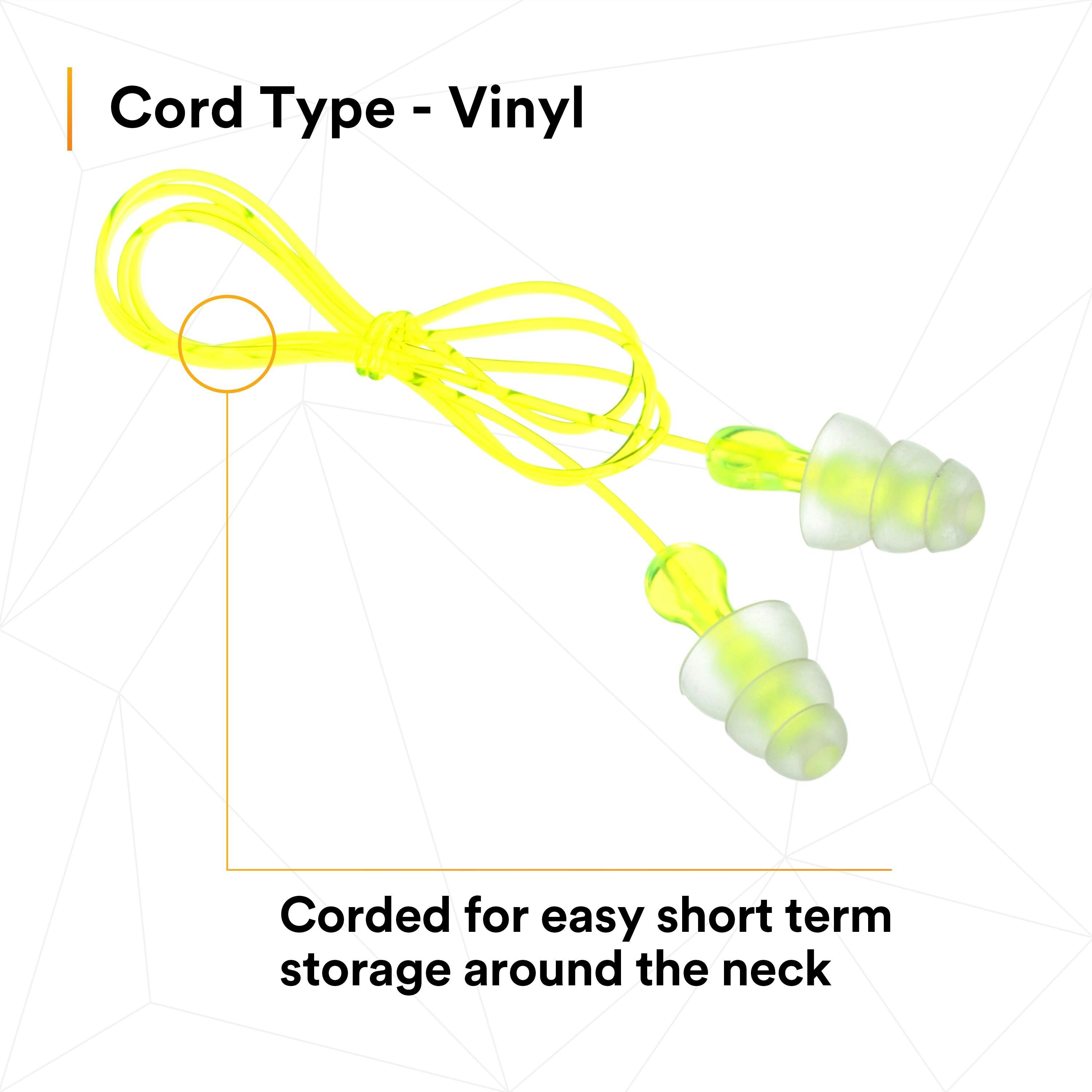 3M™ Tri-Flange™ Earplugs P3000, Corded_16