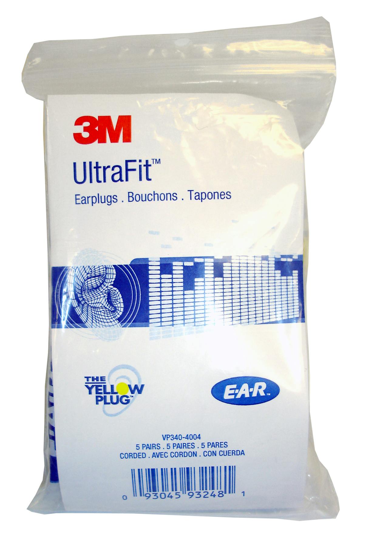 3M™ E-A-R™ UltraFit™ Earplugs VP340-4004, Corded, Vending Pack_4