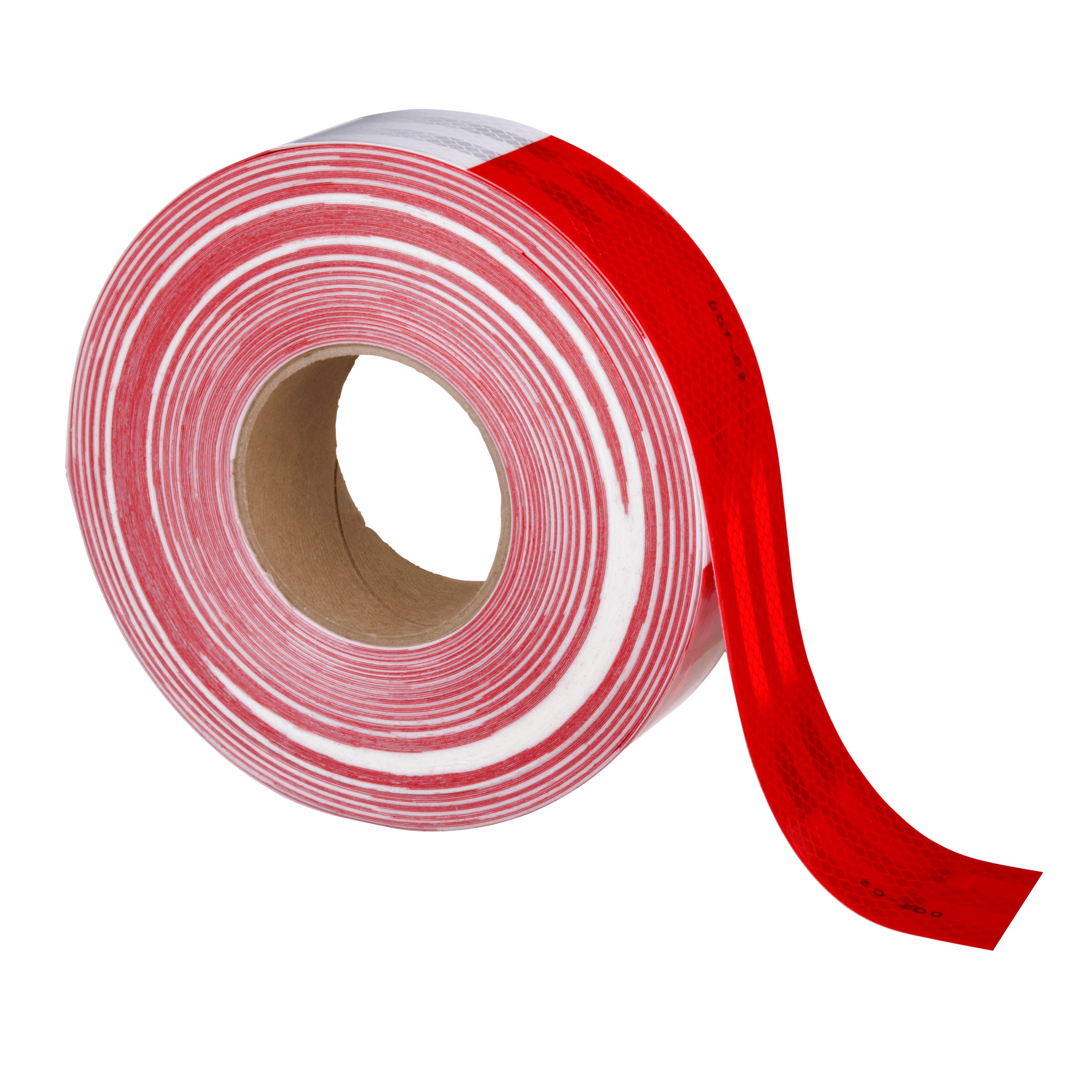 3M Diamond Grade Conspicuity Markings 983-32, Red/White, 67636, 2 in x 50 yd, kiss-cut every 18 in