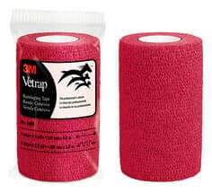 3M Vetrap Bandaging Tape Bulk Pack, 1410R Bulk Red