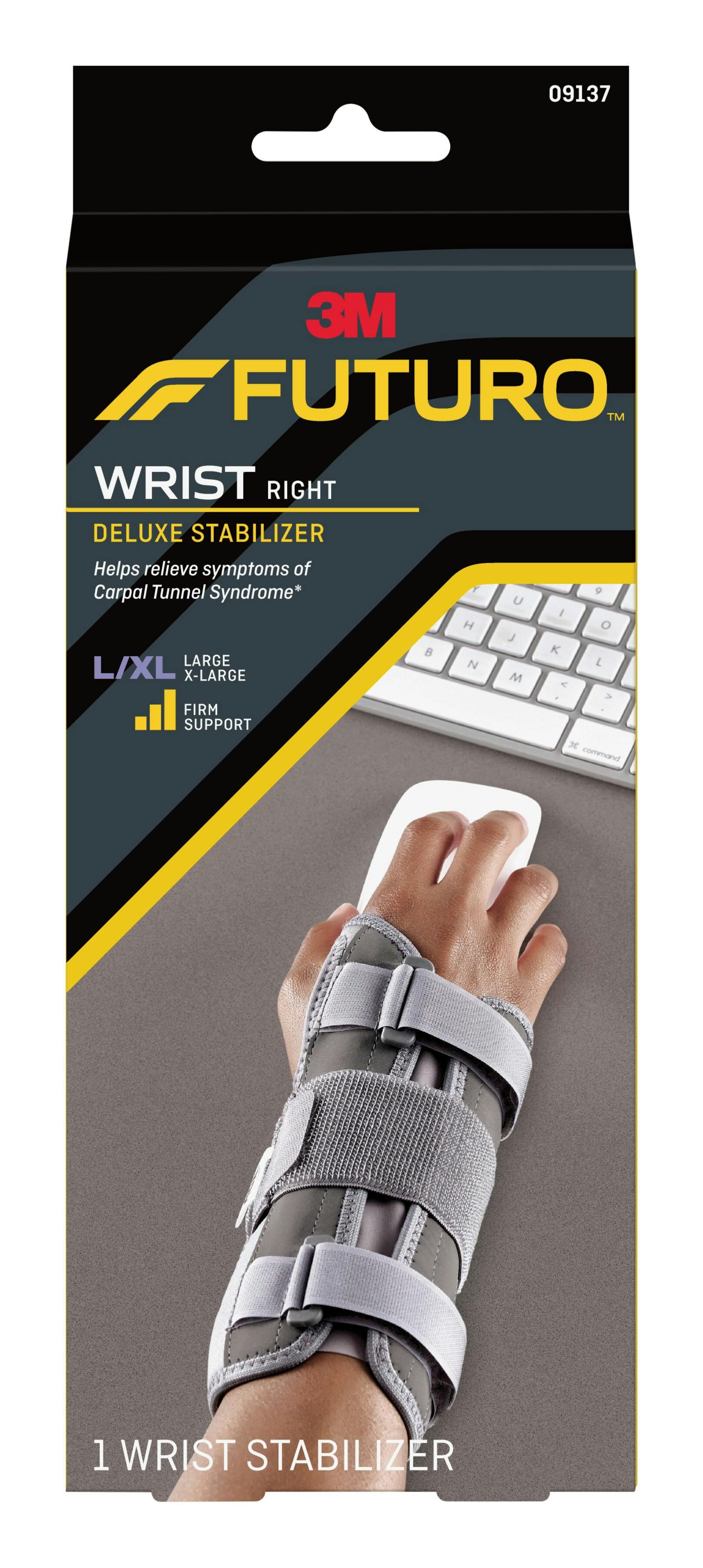 FUTURO™ Deluxe Wrist Stabilizer Right Hand 09137ENT, Large/X-Large