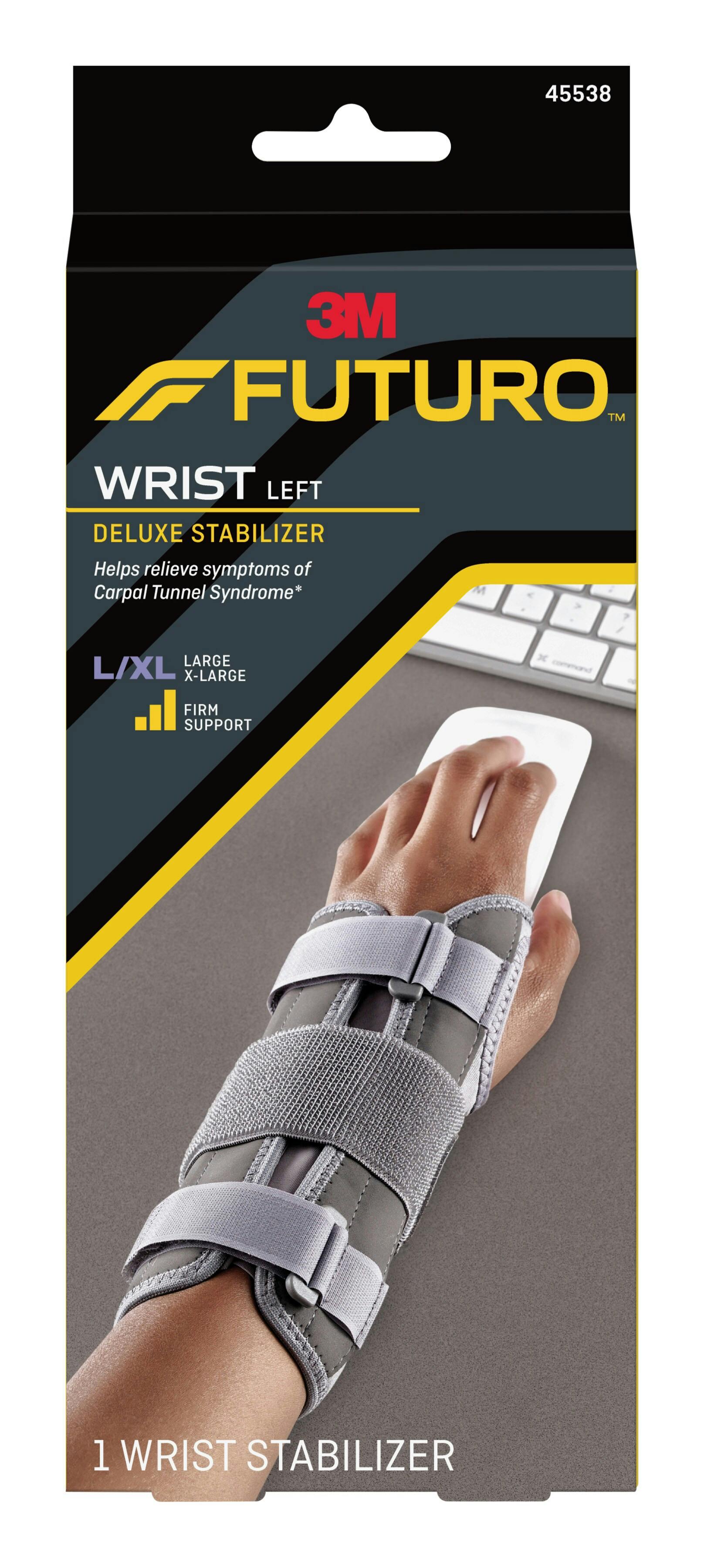 FUTURO™ Deluxe Wrist Stabilizer Left Hand 45538ENT, Large/X-Large