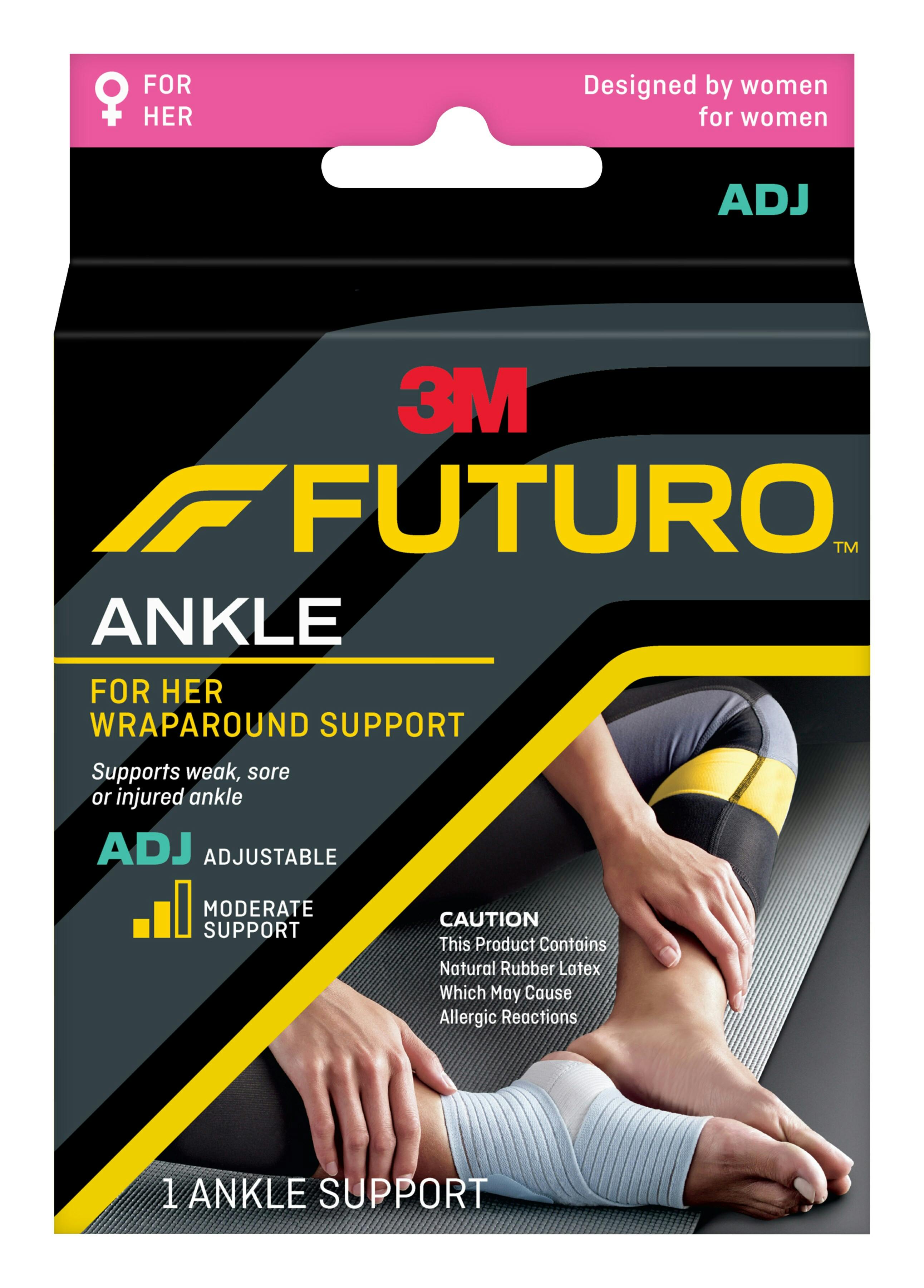 FUTURO™ For Her Wrap Around Ankle Support 95347ENR, Small/Medium