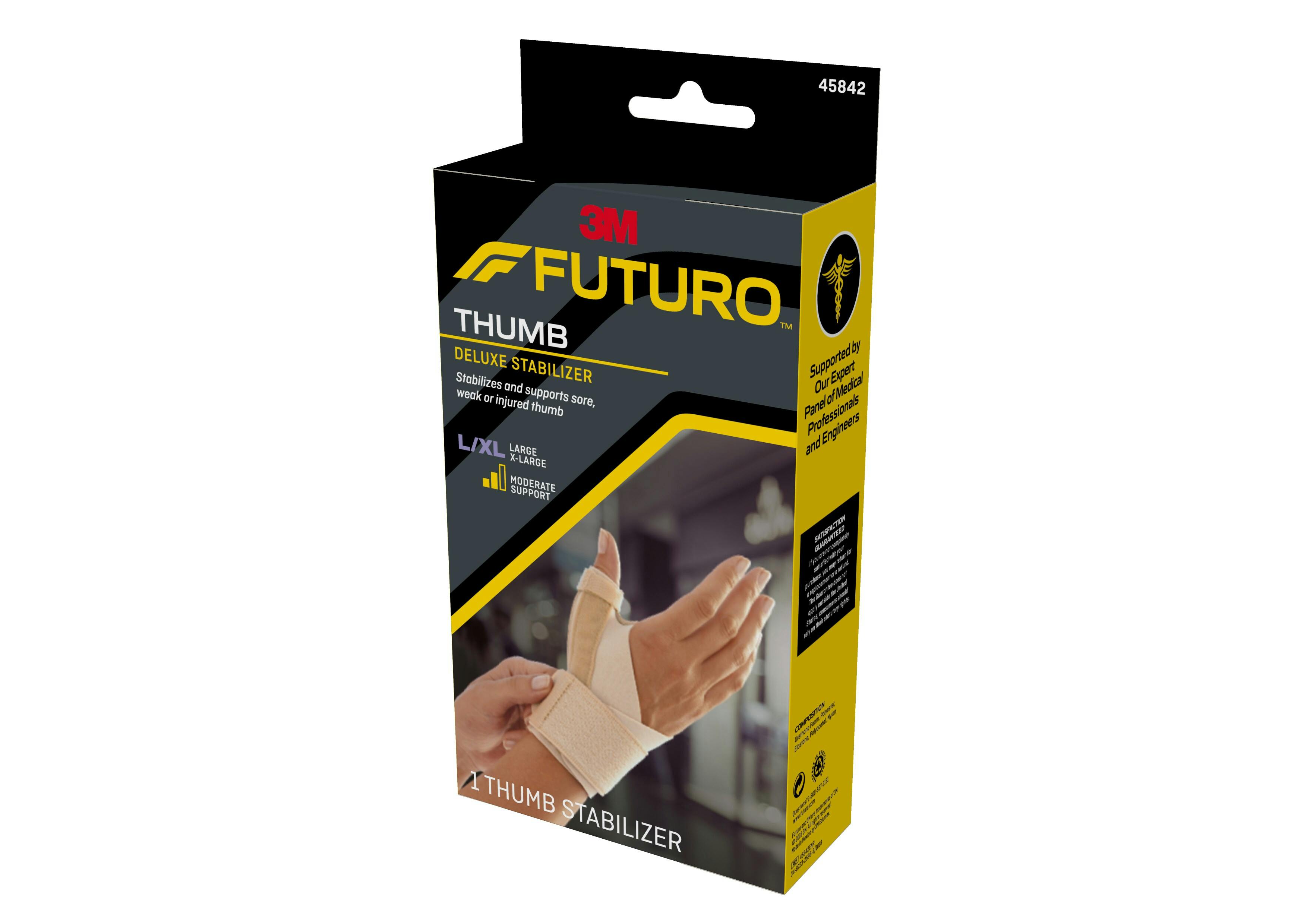 FUTURO™ Deluxe Thumb Stabilizer 45842EN, Beige, Large/X-Large