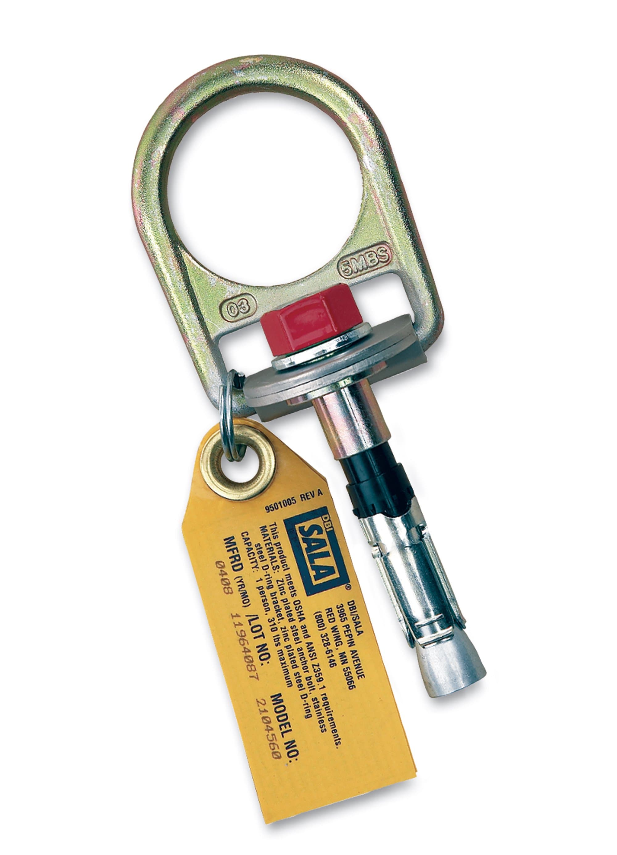 3M DBI-SALA Concrete D-ring Anchor 2104560, 1 EA/Case_0