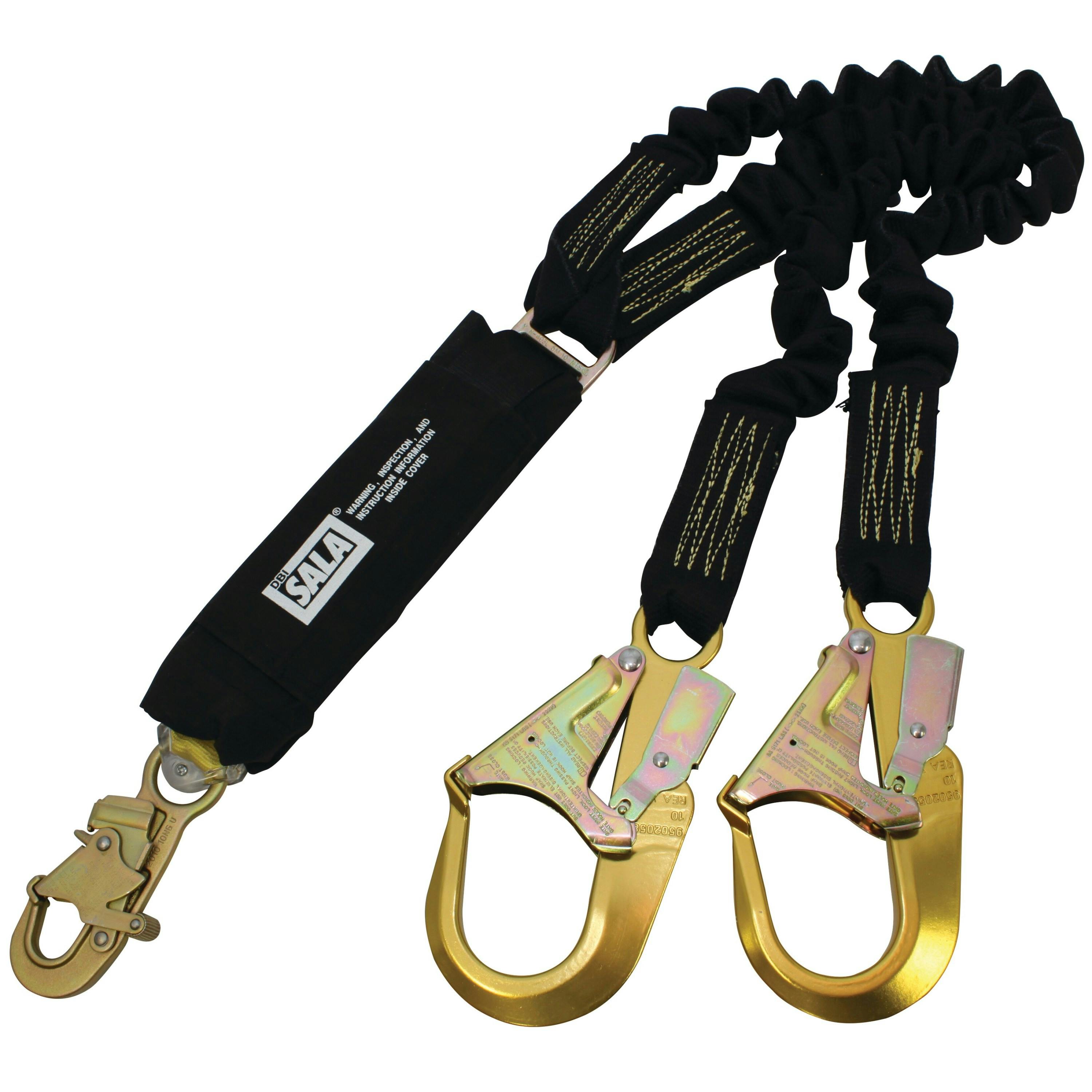 3M™ DBI-SALA® Force2™ Welders Elasticated Shock Absorbing Lanyard - Double Tail Z60200919NKE, Navy Blue, 1 EA/Case