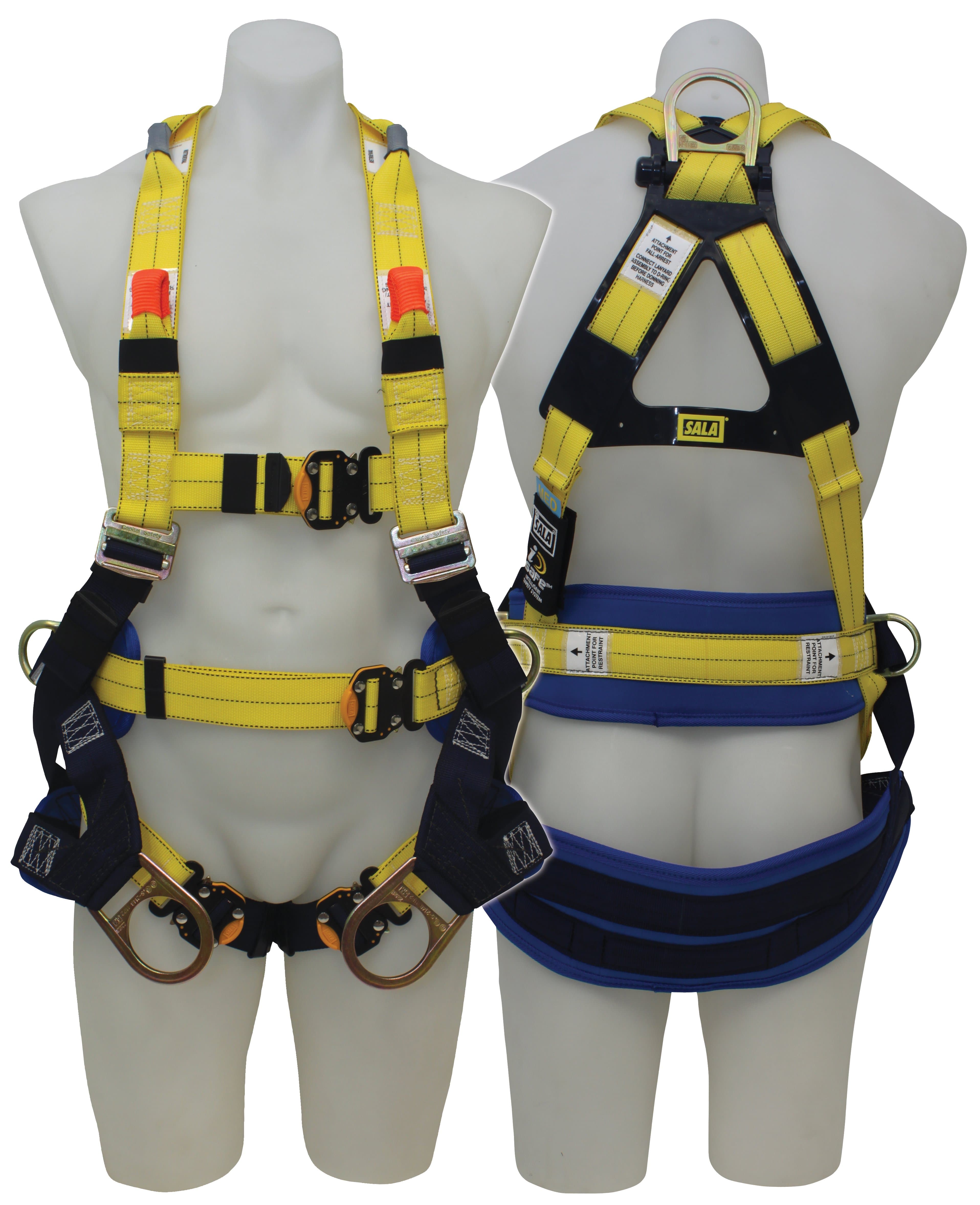3M DBI-SALA Delta Tower Workers Harness 853L0018, Yellow, Large, 1 EA/Case