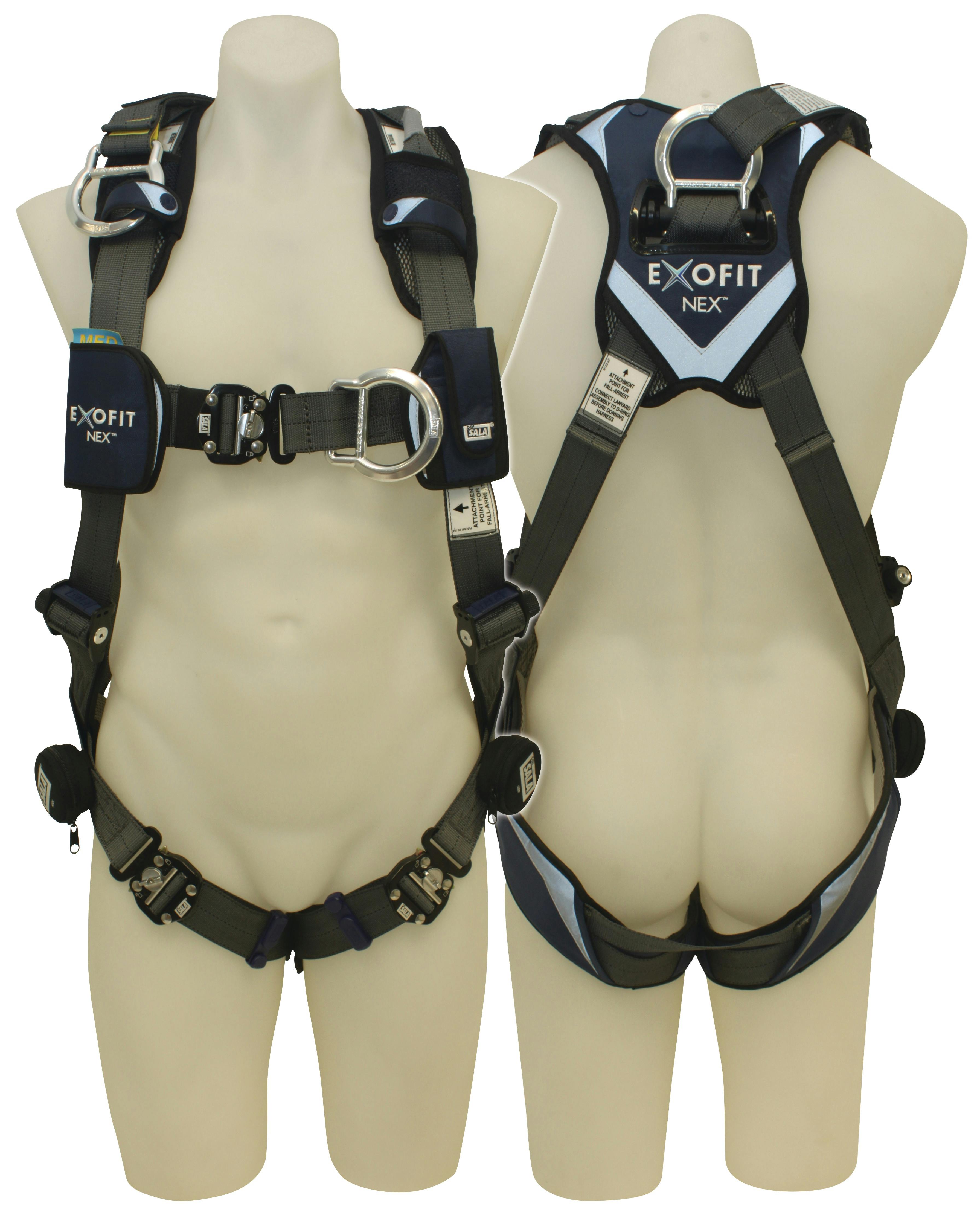 3M™ DBI-SALA® ExoFit NEX™ Riggers Harness with Dorsal Extension 603L2019, Grey, Large, 1 EA/Case