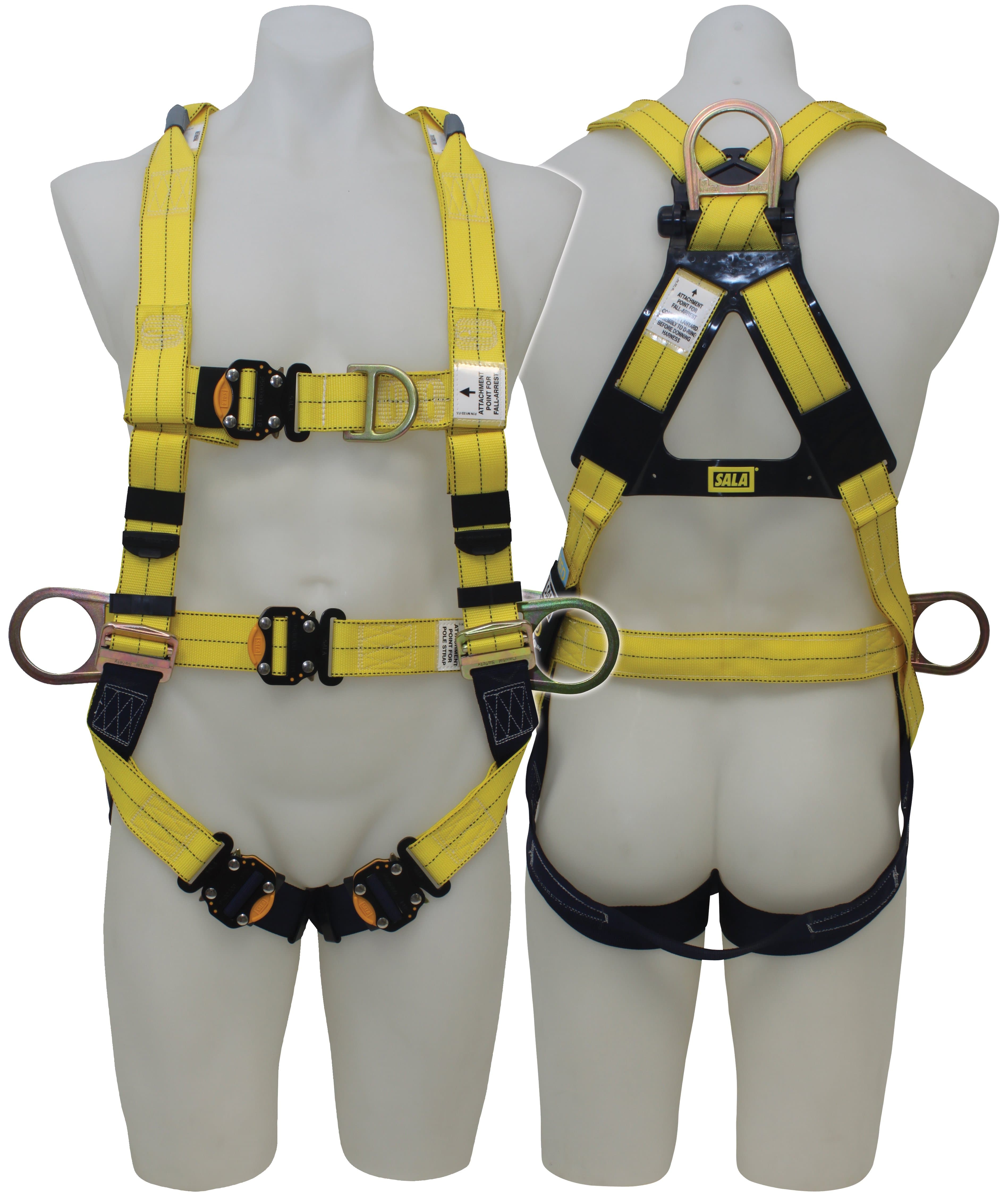 3M DBI-SALA Delta All Purpose Harness 823S0018, Yellow, Small, 1 EA/Case