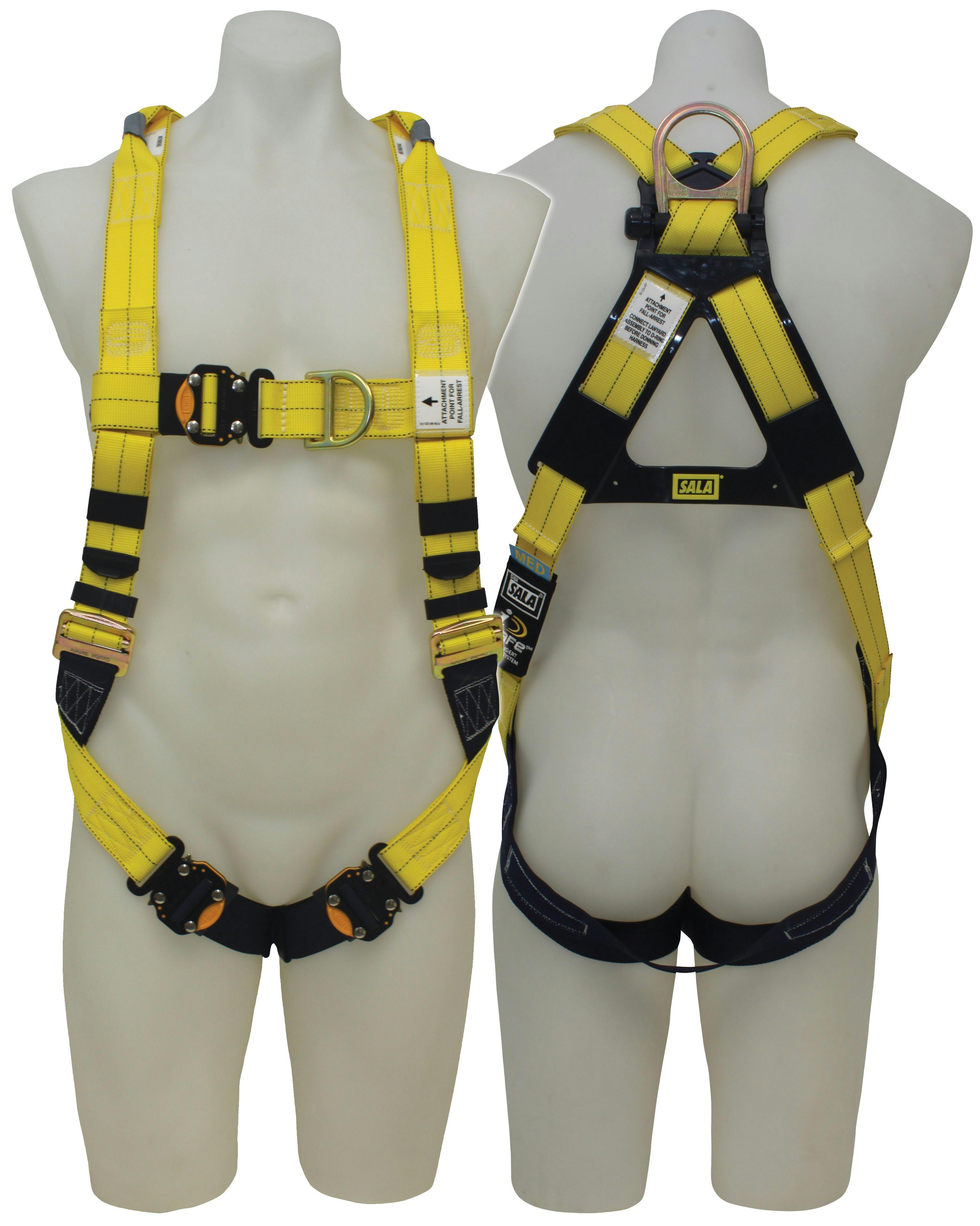3M™ DBI-SALA® Delta™ Miners Harness with Stainless Steel Hardware 823M1035, Yellow, Medium, 1 EA/Case