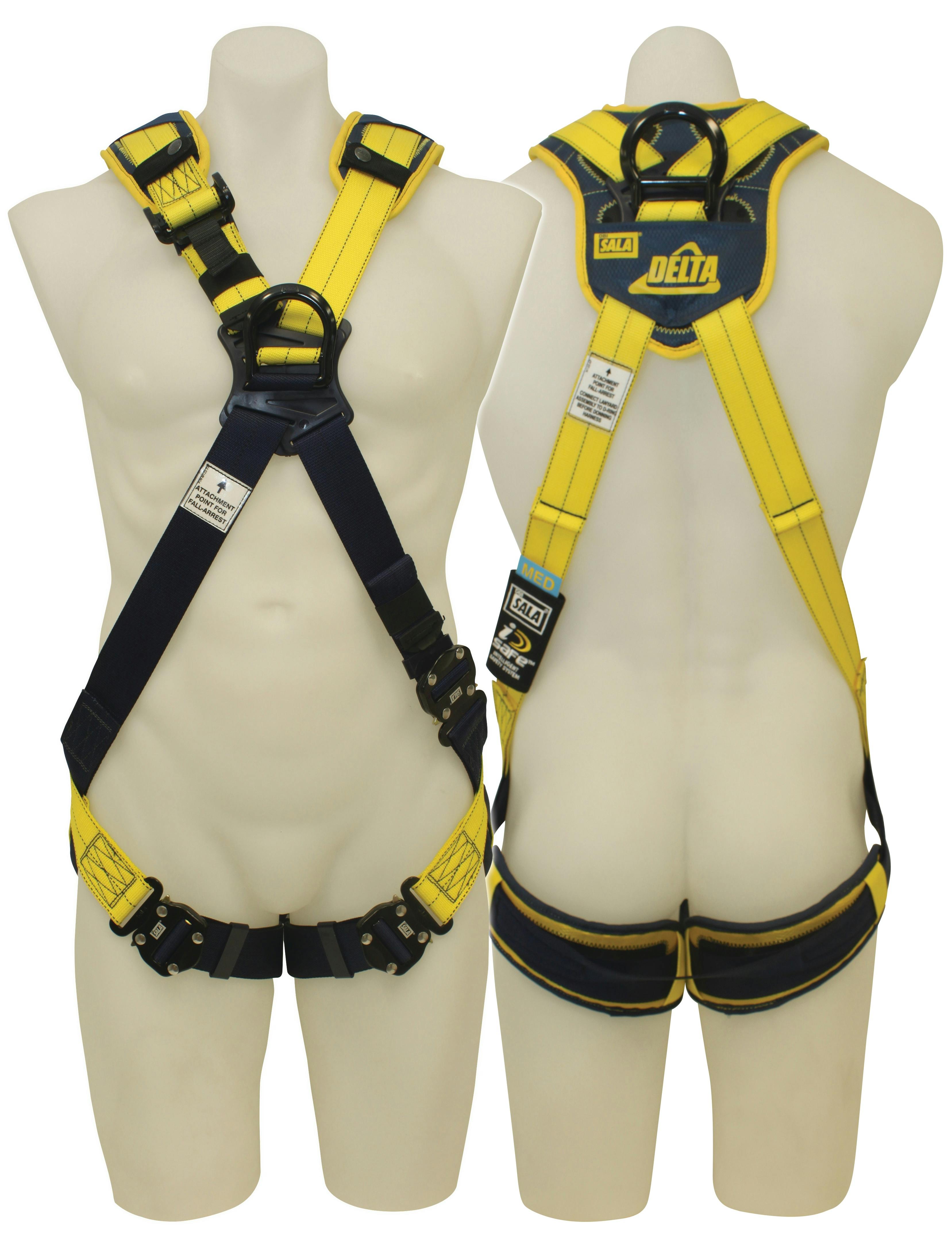 3M™ DBI-SALA® Delta™ Cross-Over Comfort Harness 843M2016, Yellow, Medium, 1 EA/Case
