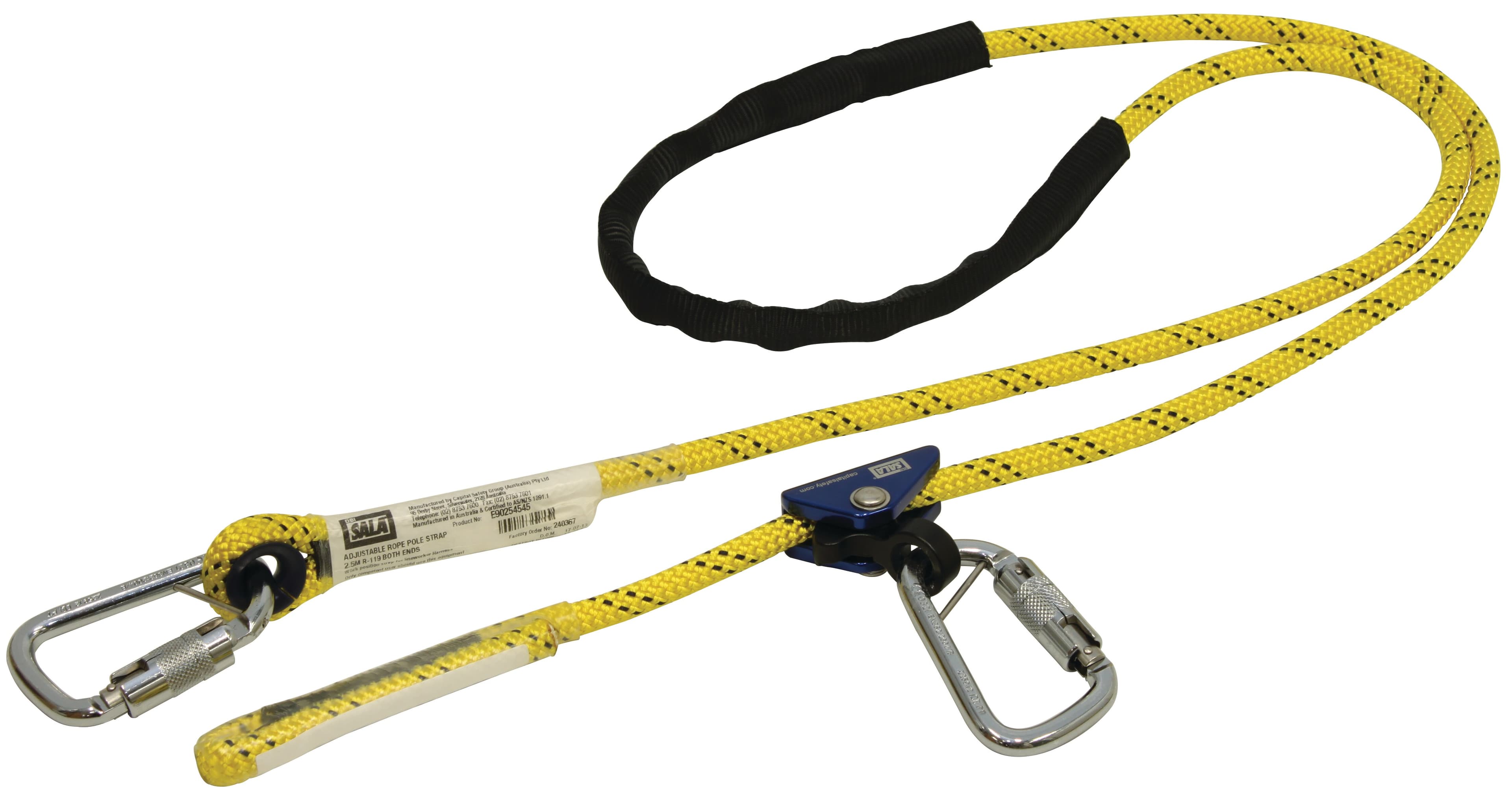 3M™ DBI-SALA® Pole Climber's Adjustable Web Positioning Strap E90254545, 2.5 m, 1 EA/Case