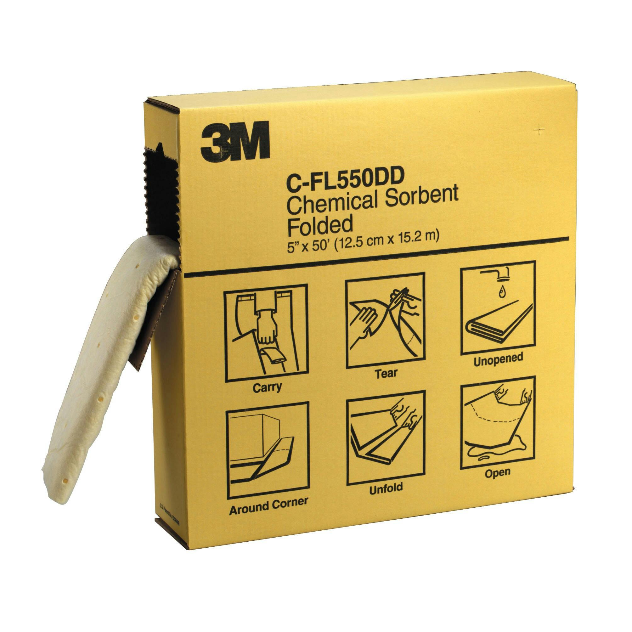 3M™ Chemical Sorbent Pad C-PD914DD, Environmental Safety Product, High Capacity, 25 pads/bx, 6 bx/cs