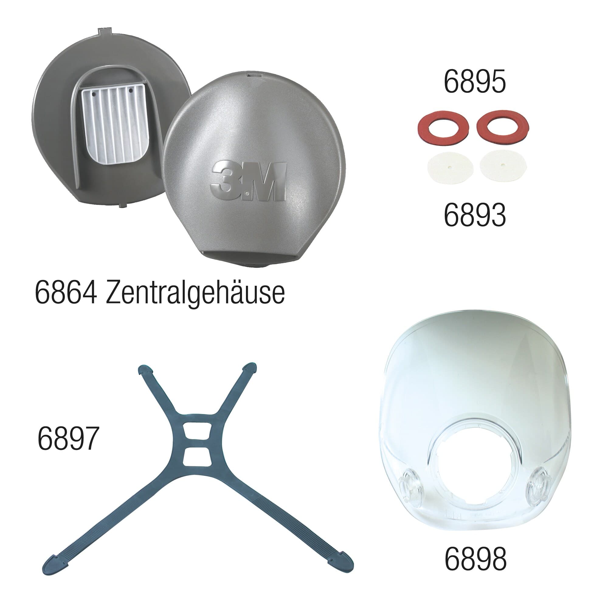 3M™ Centre Adapter Gasket 6896, Respiratory Protection Replacement Part