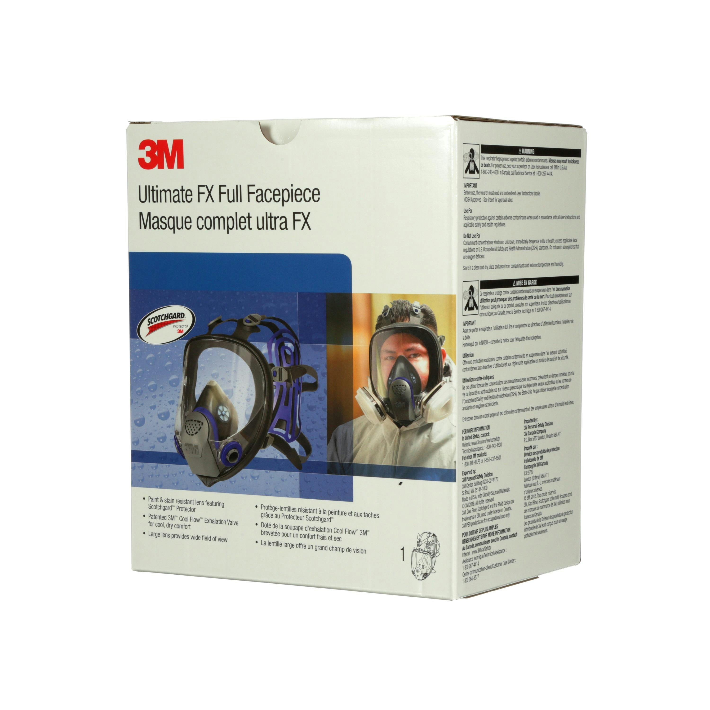 3M™ Ultimate FX Full Facepiece Reusable Respirator FF-402, Medium_4