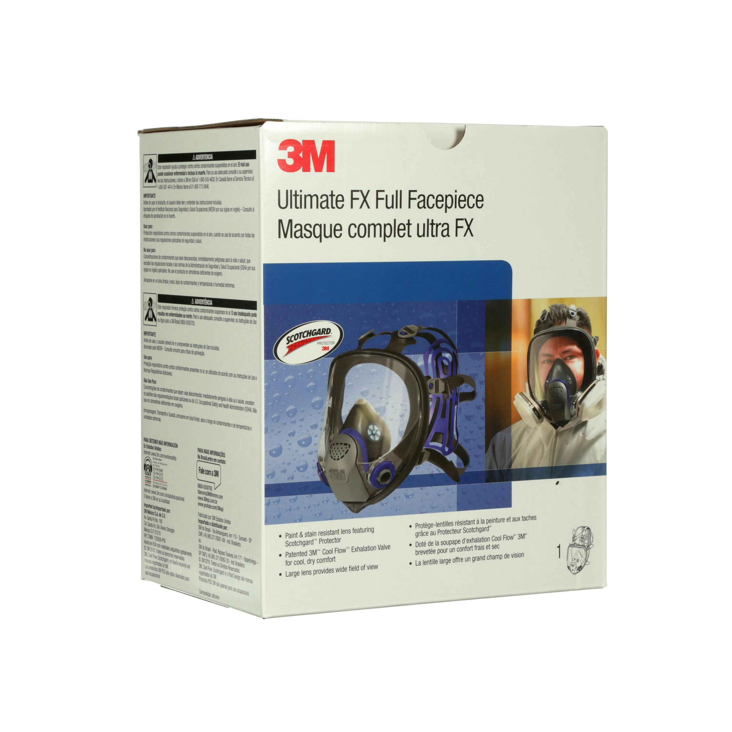 3M™ Ultimate FX Full Facepiece Reusable Respirator FF-402, Medium_7