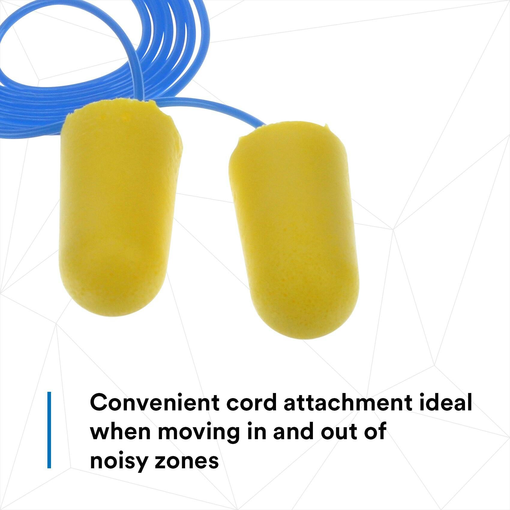 3M™ E-A-R™ TaperFit™ 2 Large Corded Earplugs, Poly Bag 312-1224