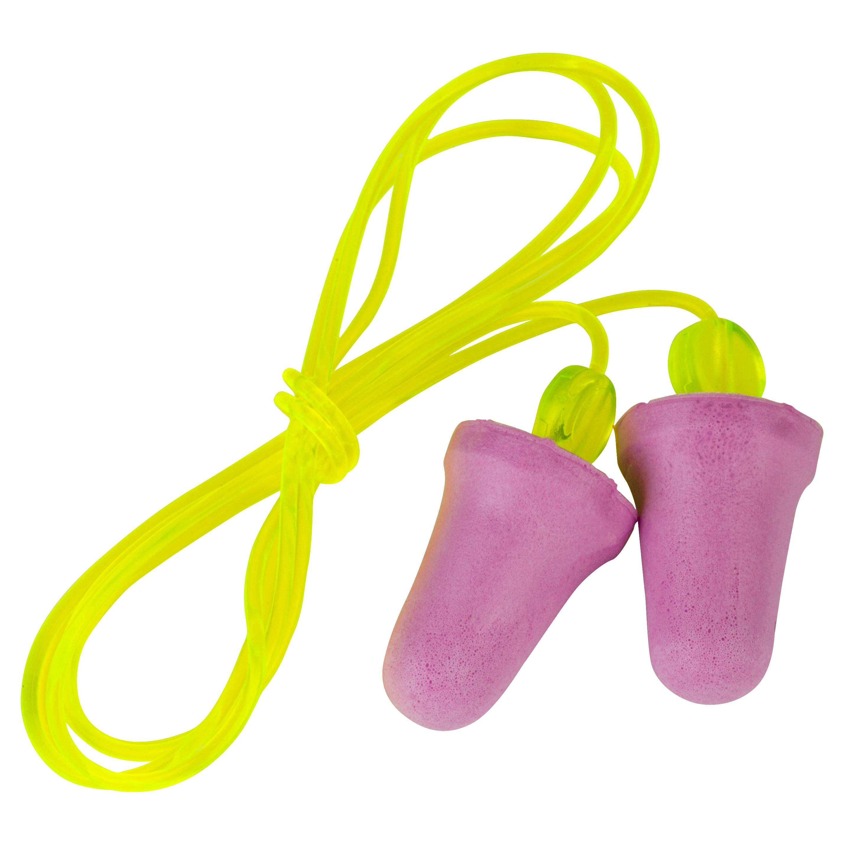 3M™ No-Touch™ Corded Earplugs, Poly Bag P2001