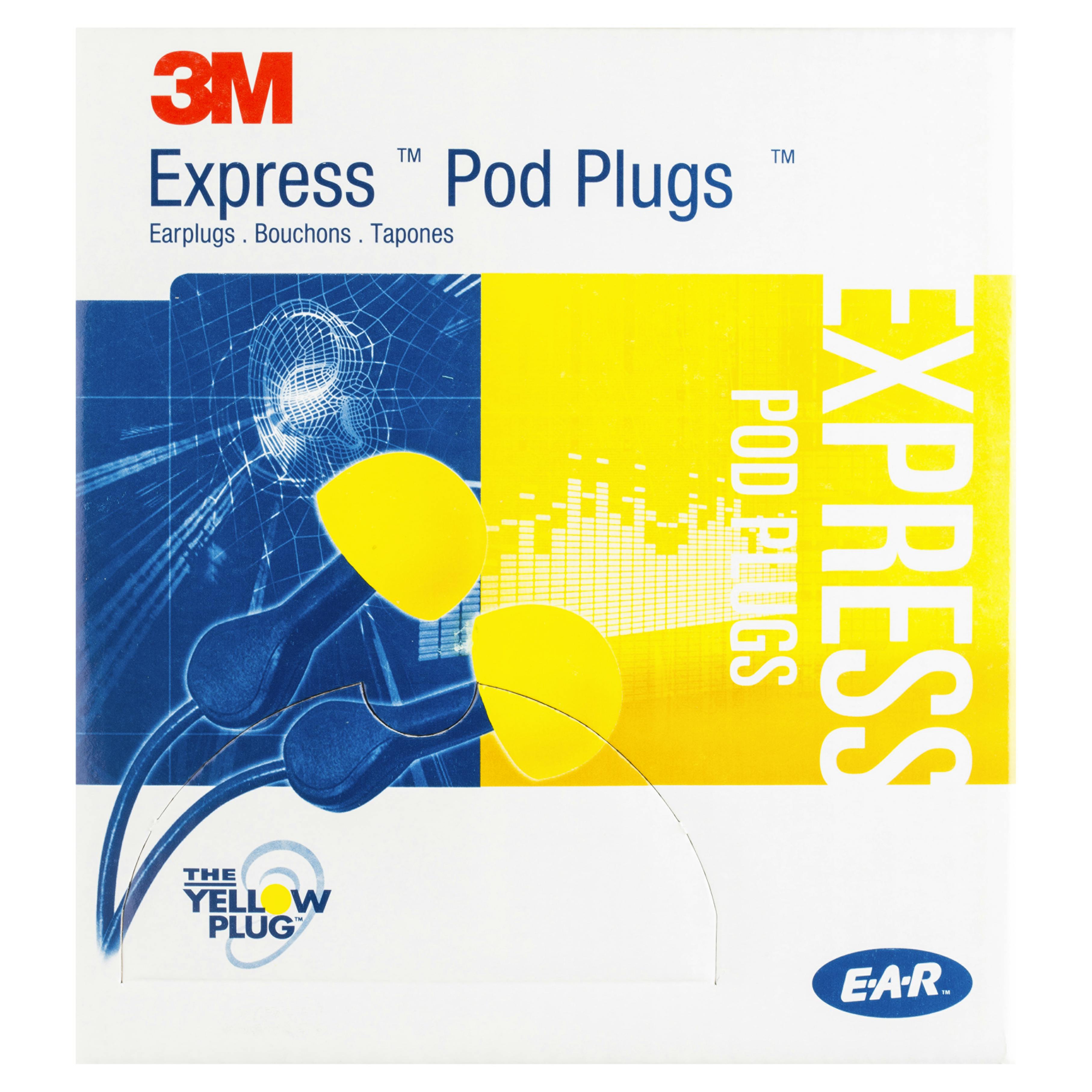 3M™ E-A-R™ Express Assorted Corded Earplugs, Pillow Pack 321-2115_0